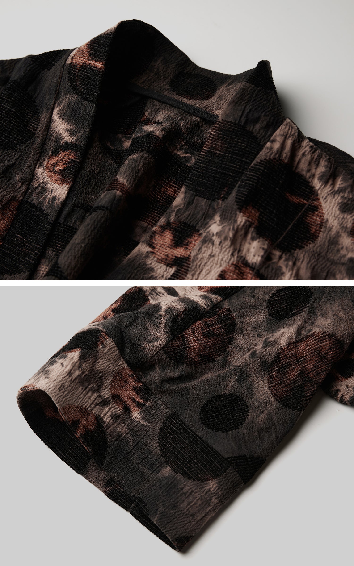 INDULGE Oversized Patterned Jacquard Coat