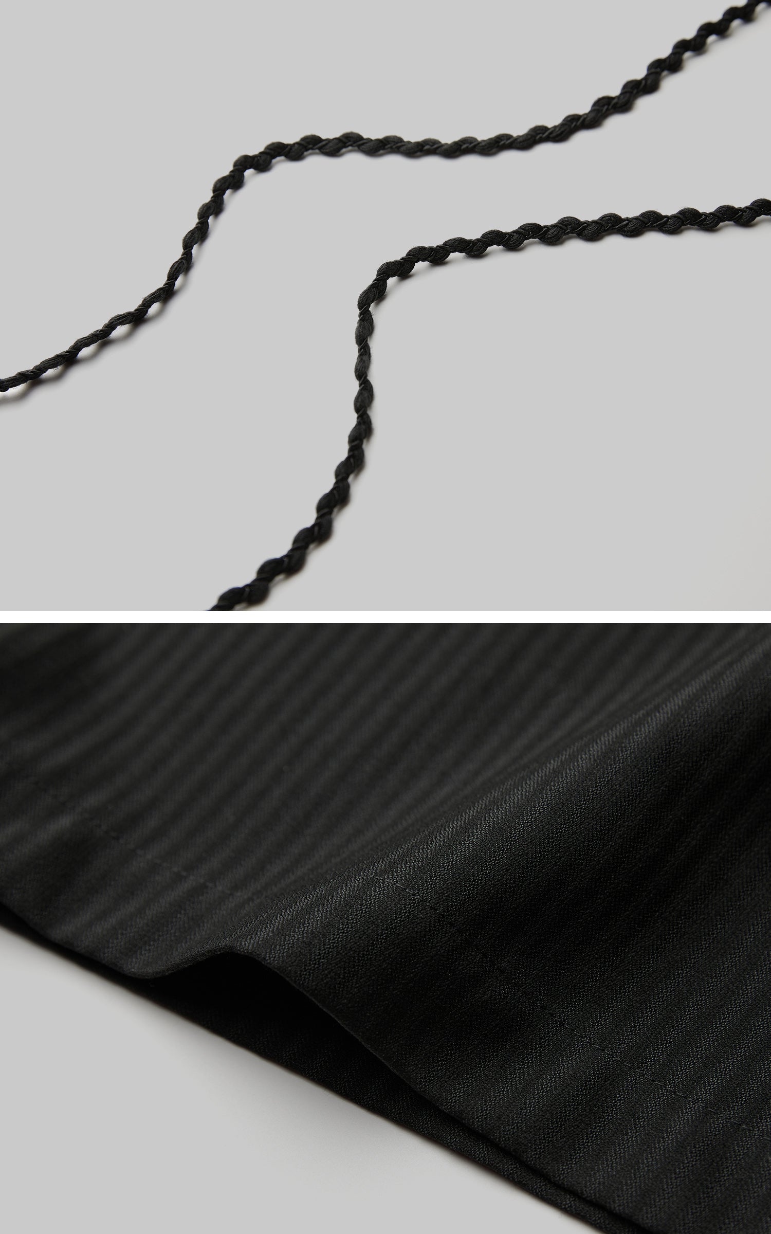 INDULGE Wide Leg Trousers with Braided Detail