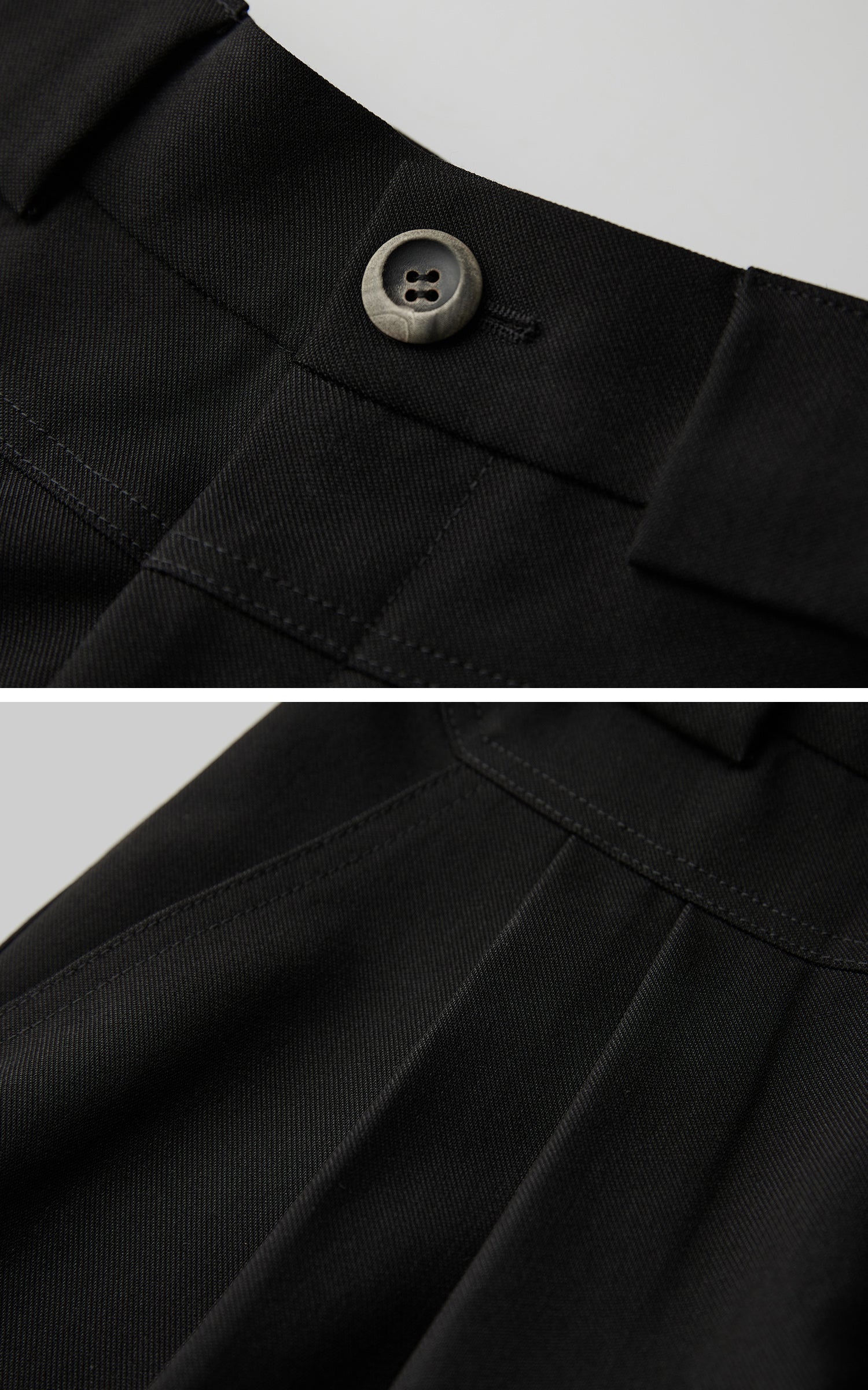 INDULGE Wide Leg Pleated Trousers with Structured Waistband