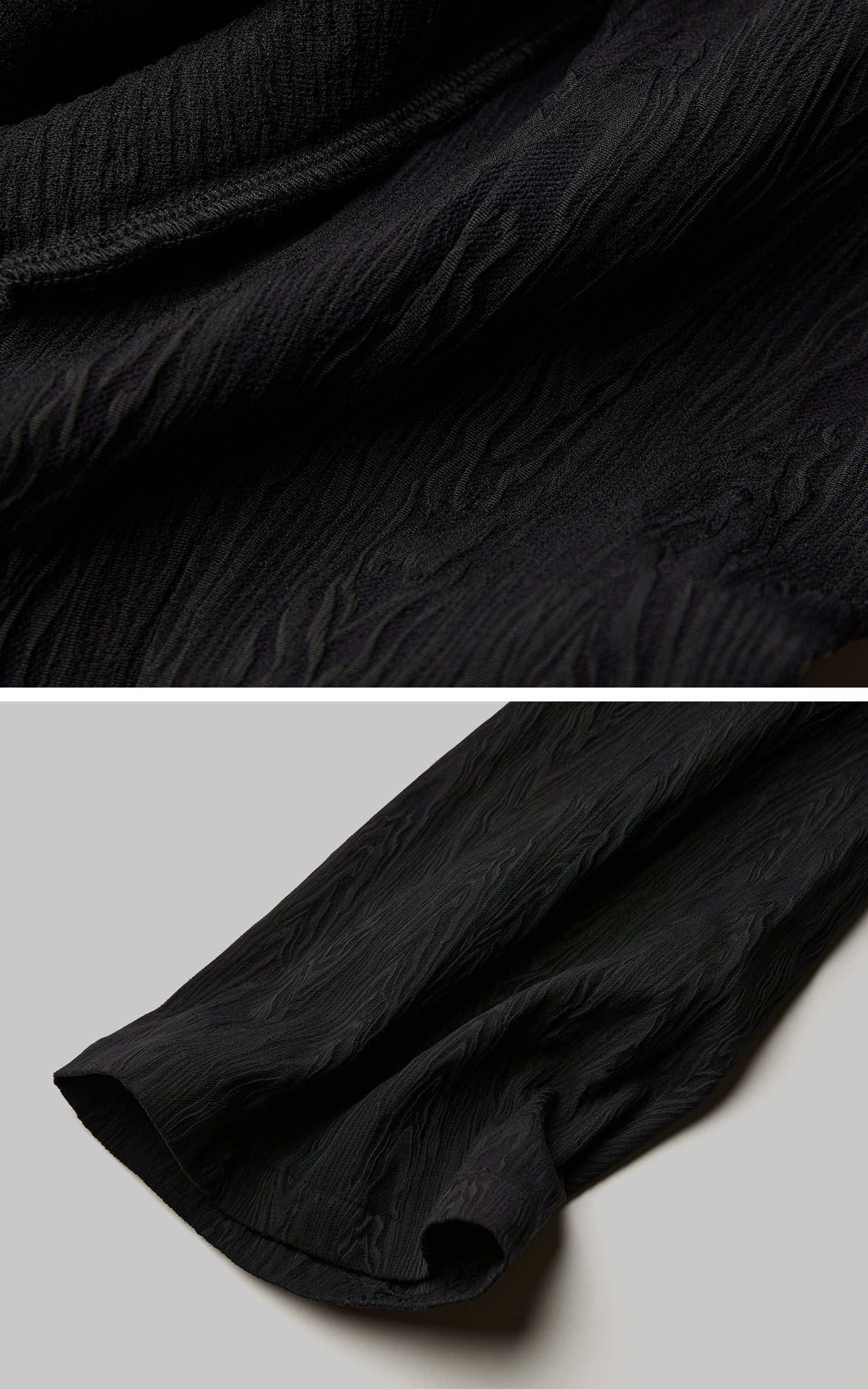 INDULGE Deconstructed Layered Wide-Leg Pants