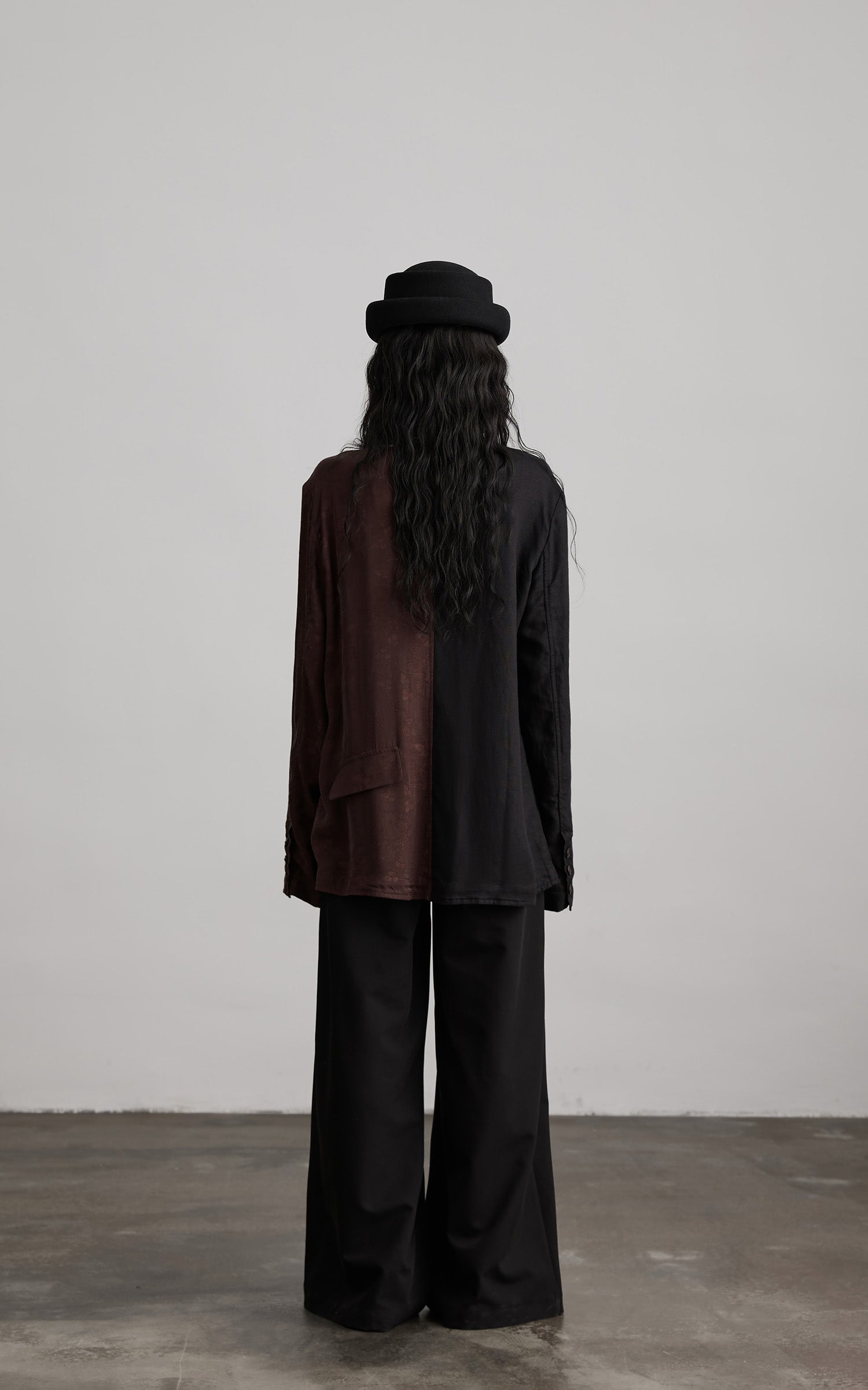 INDULGE Wide Leg Pleated Trousers with Structured Waistband