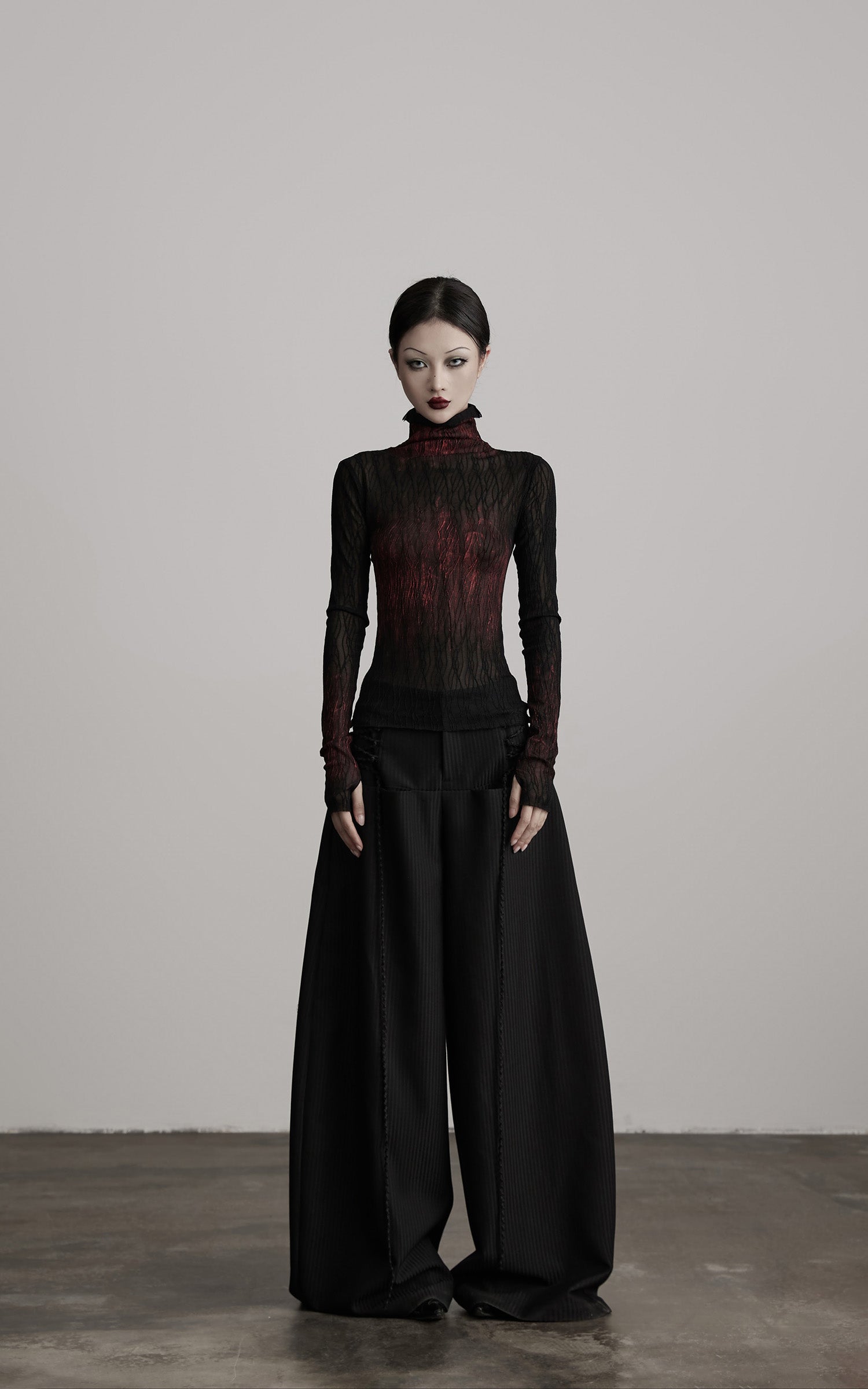 INDULGE Wide Leg Trousers with Braided Detail