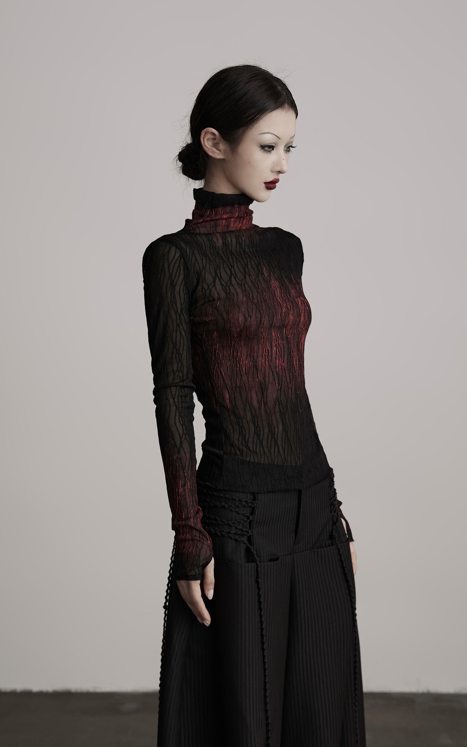 INDULGE Wide Leg Trousers with Braided Detail