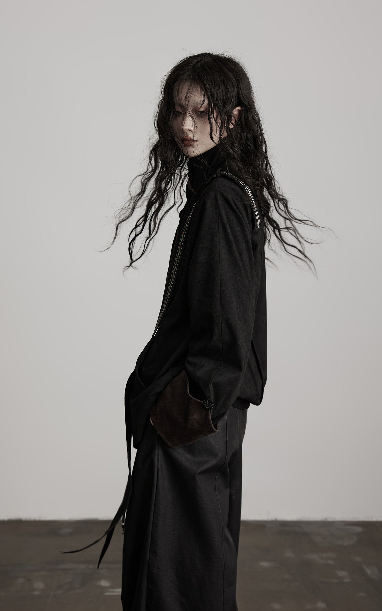 INDULGE Embroidered Strap Detail Jacket