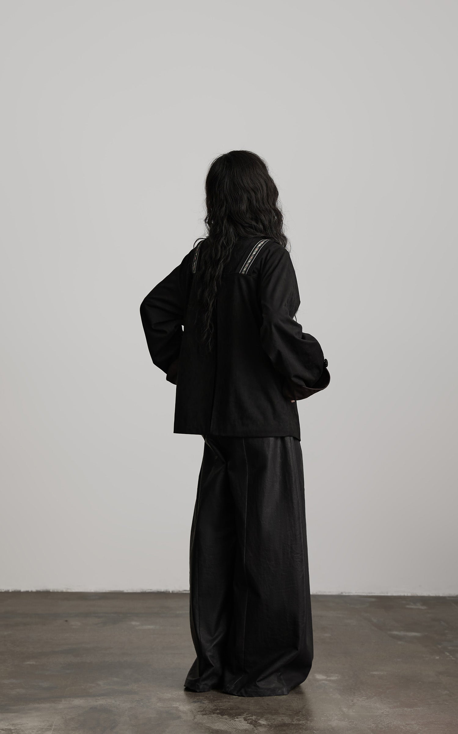 INDULGE Embroidered Strap Detail Jacket