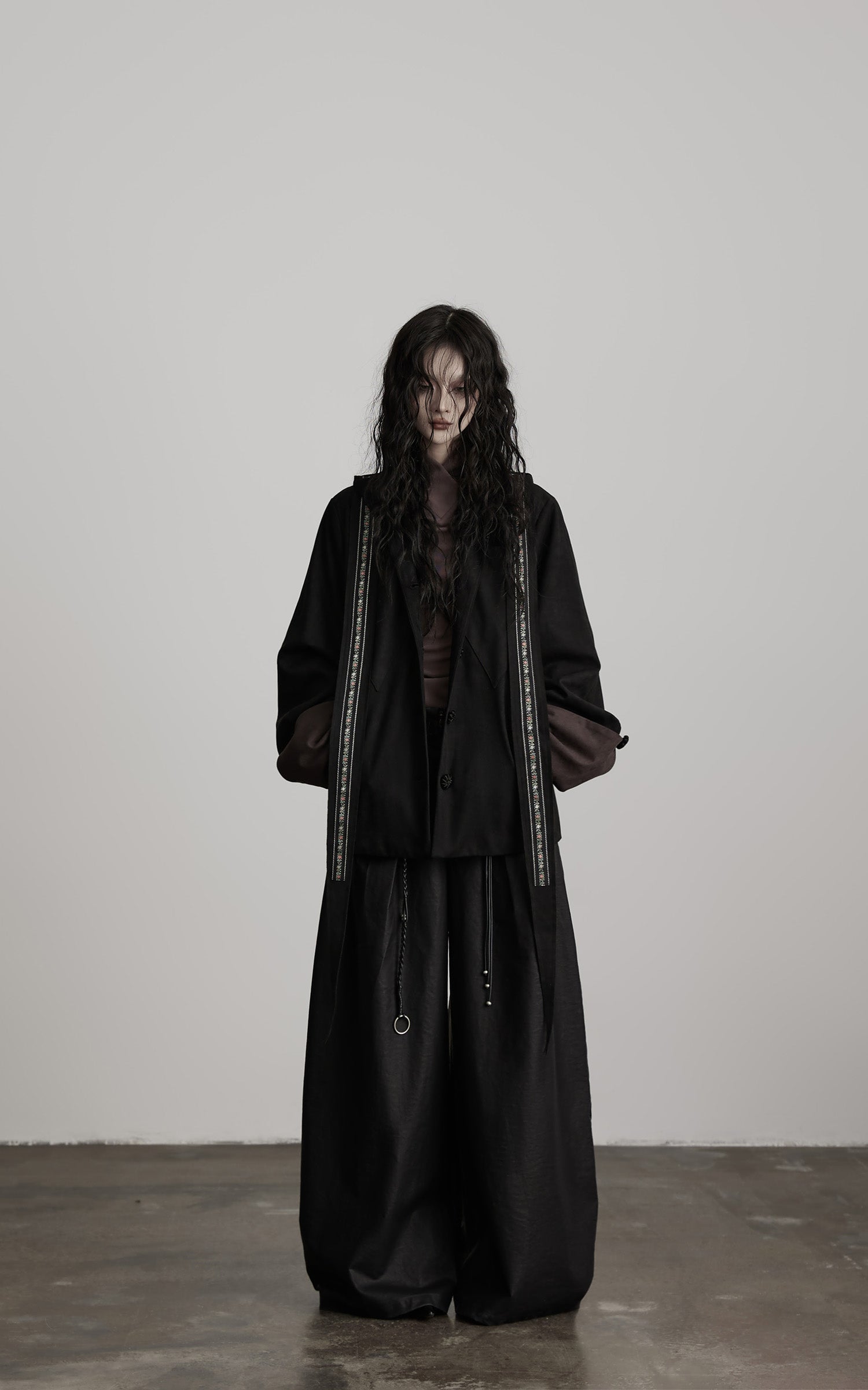 INDULGE Embroidered Strap Detail Jacket
