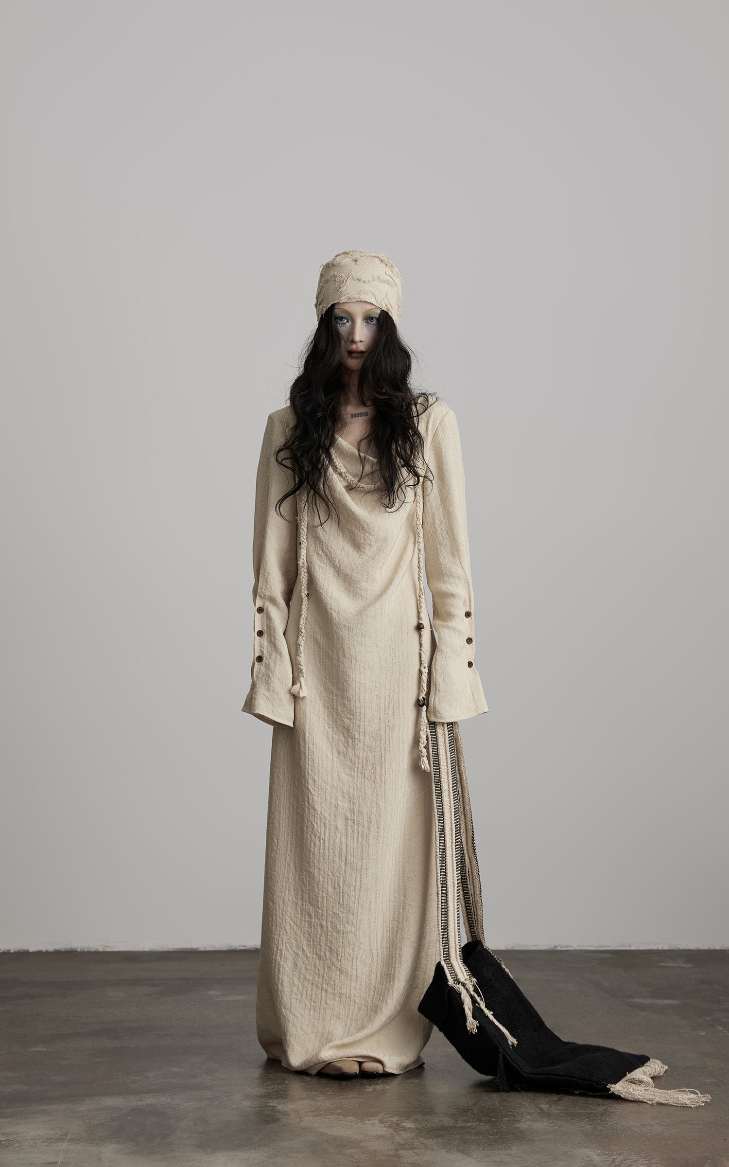 INDULGE Textured Draped Maxi Dress