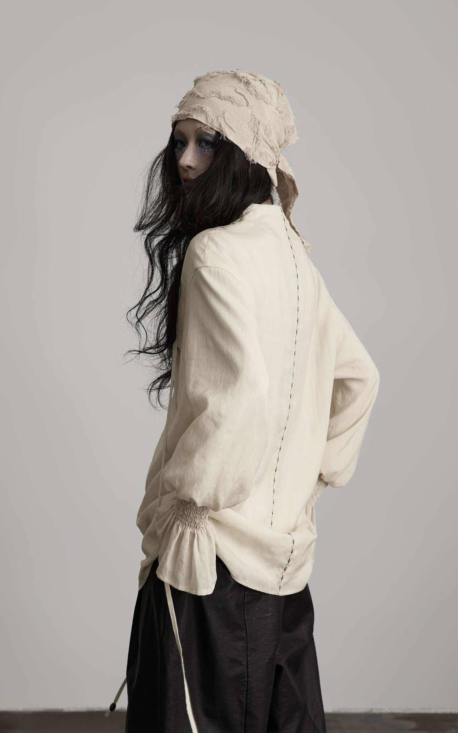 INDULGE Relaxed Pleated Shirt Jacket