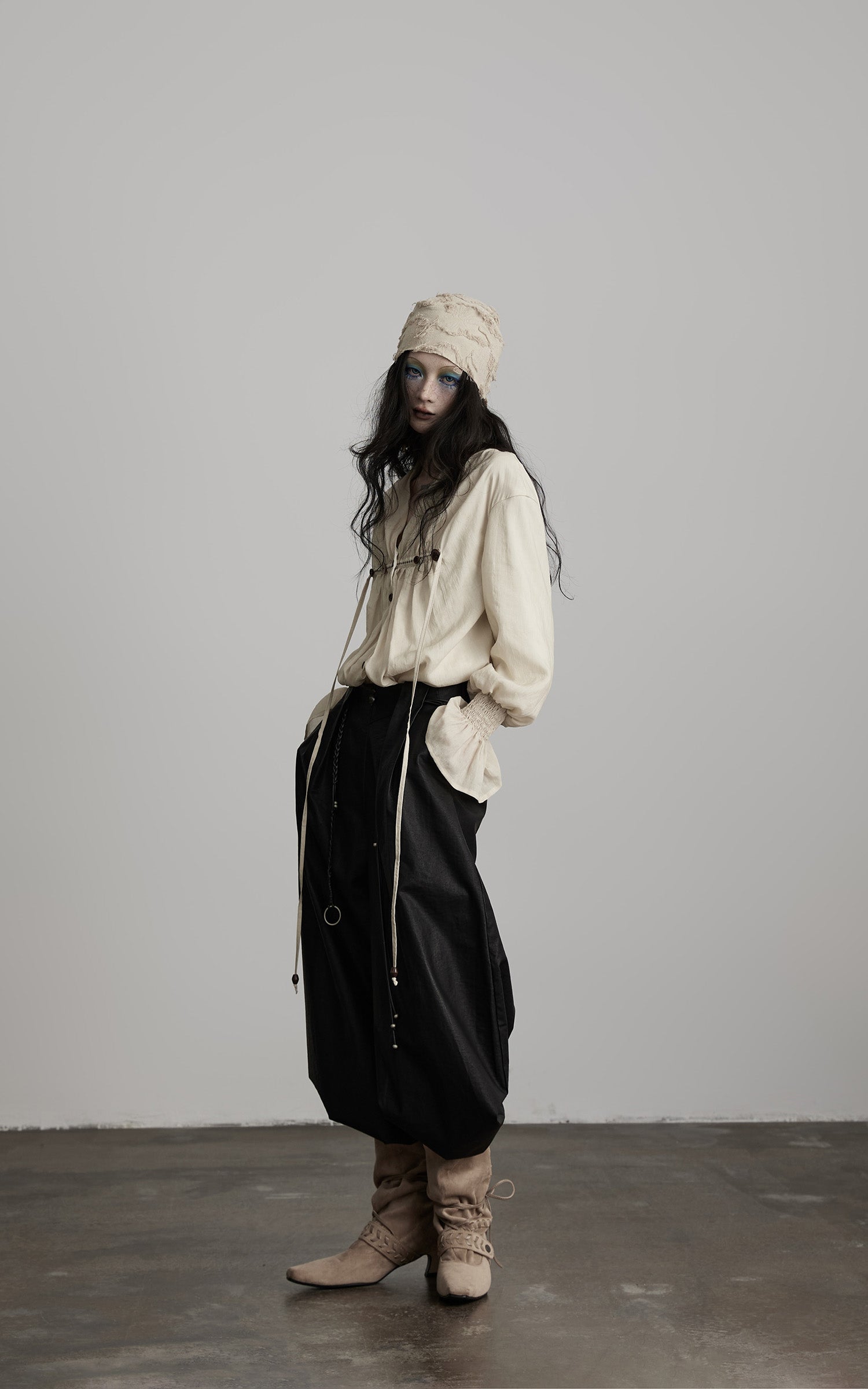 INDULGE Relaxed Pleated Shirt Jacket