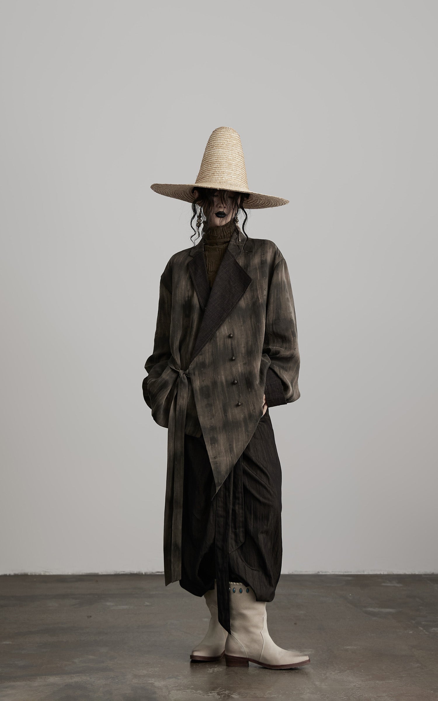 INDULGE Asymmetric Dyed Tailored Jacket