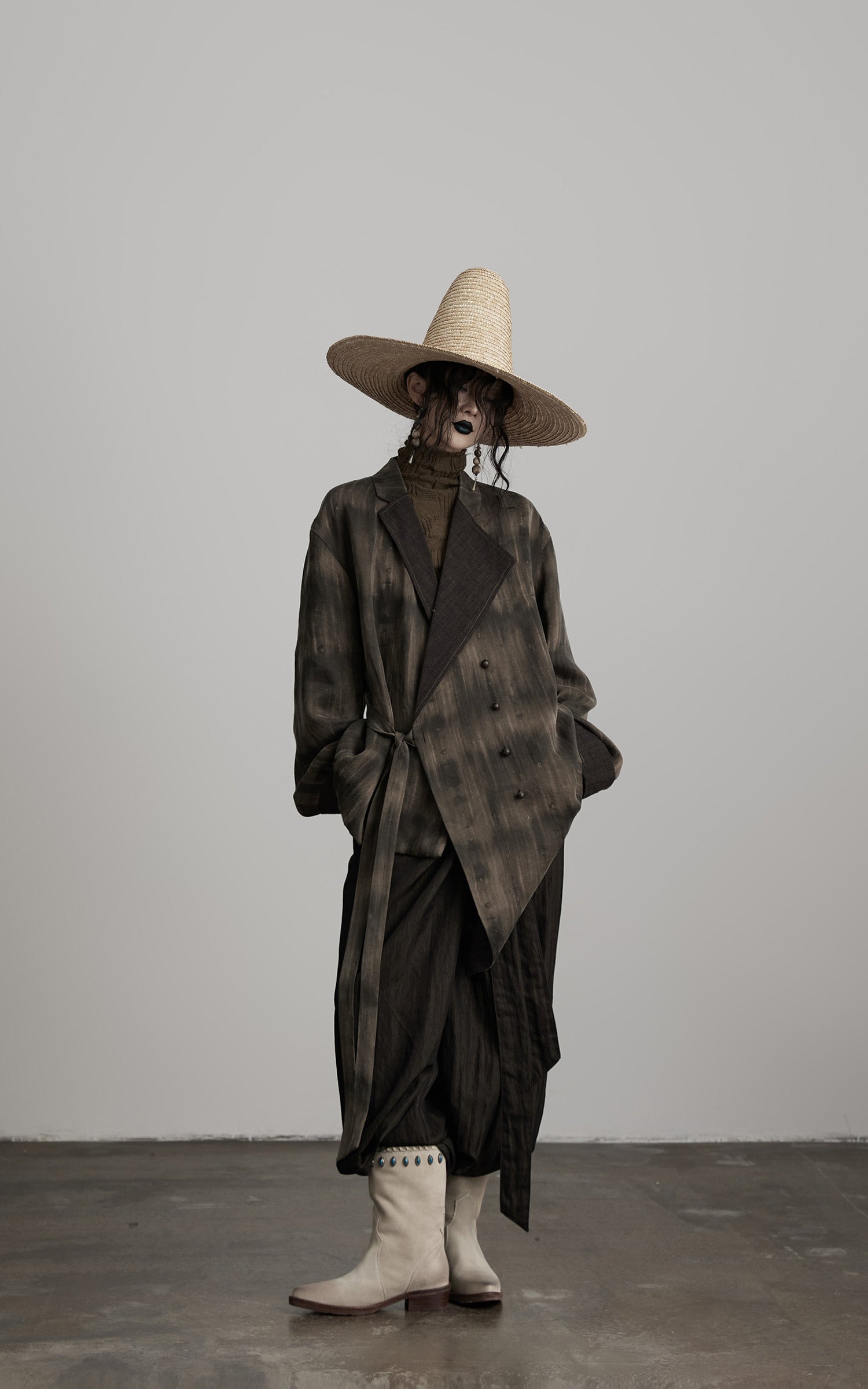 INDULGE Asymmetric Dyed Tailored Jacket