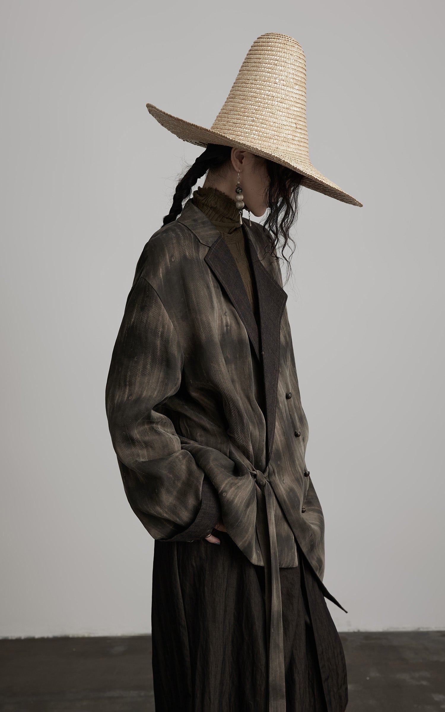 INDULGE Asymmetric Dyed Tailored Jacket