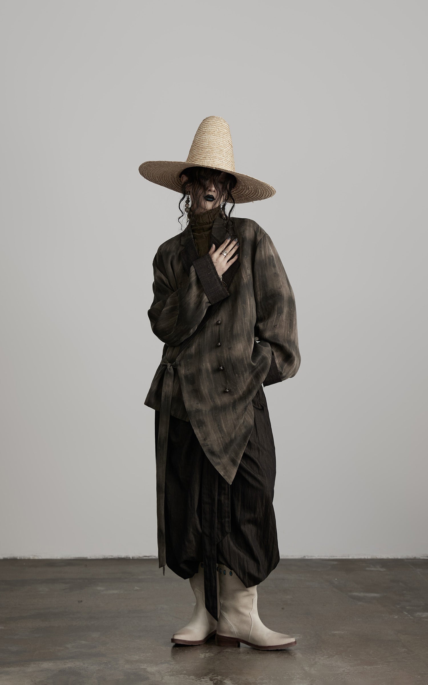 INDULGE Asymmetric Dyed Tailored Jacket