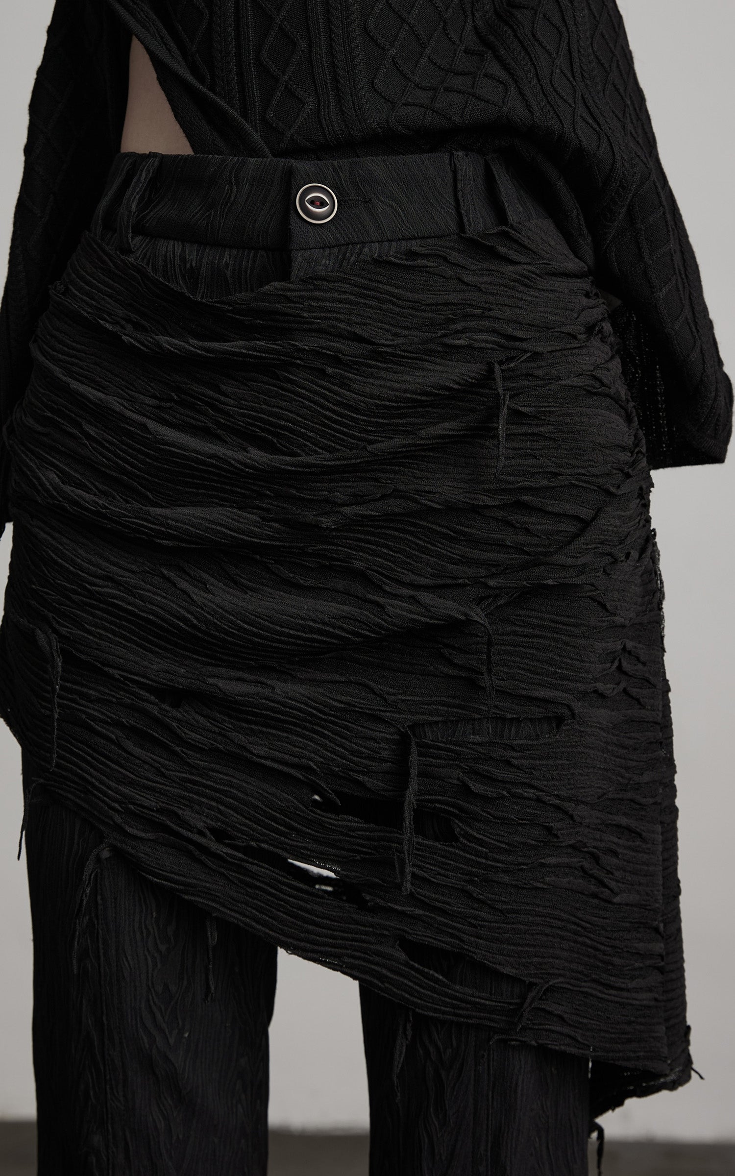 INDULGE Deconstructed Layered Wide-Leg Pants