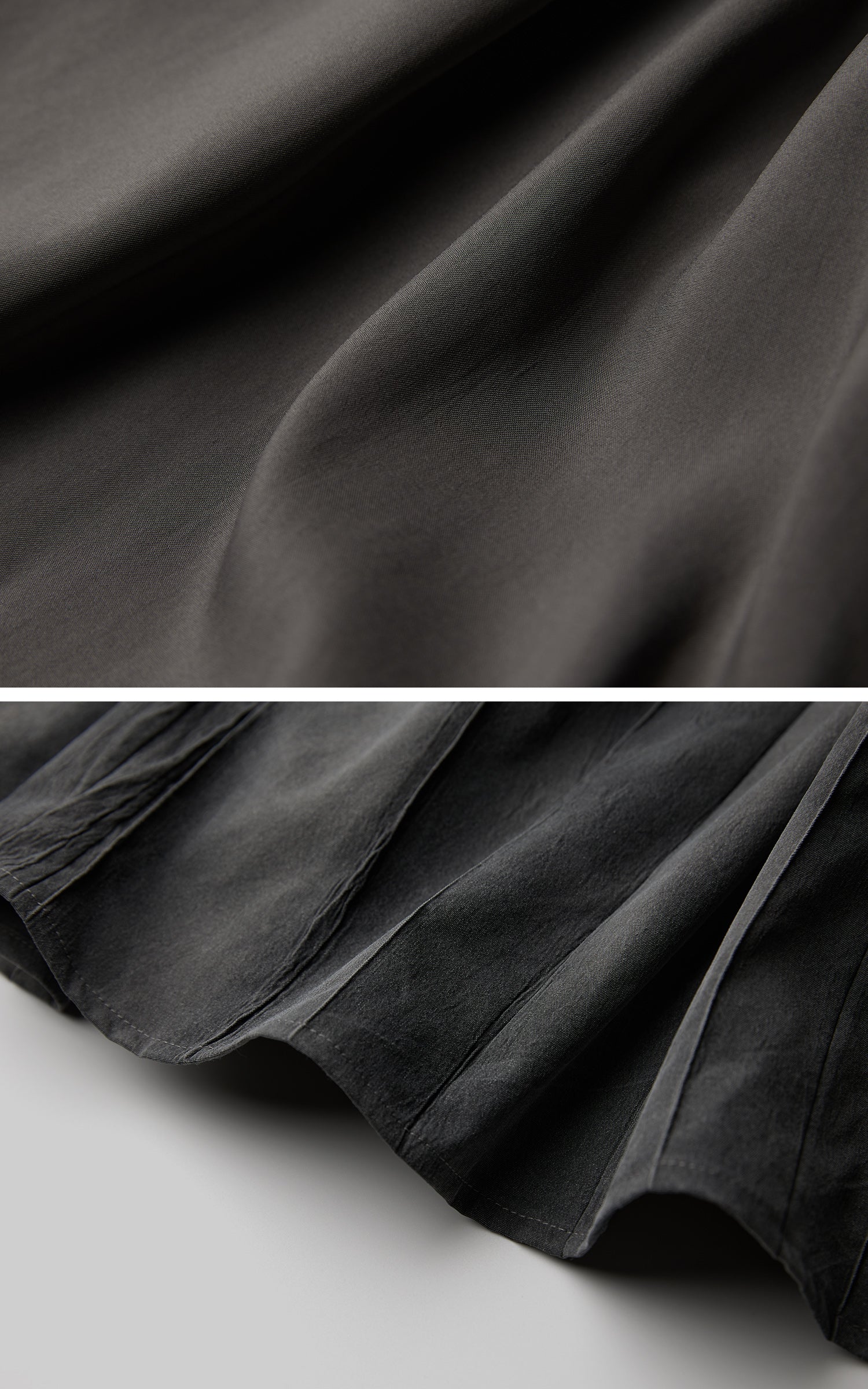 INDULGE Asymmetric Smocked Maxi Skirt