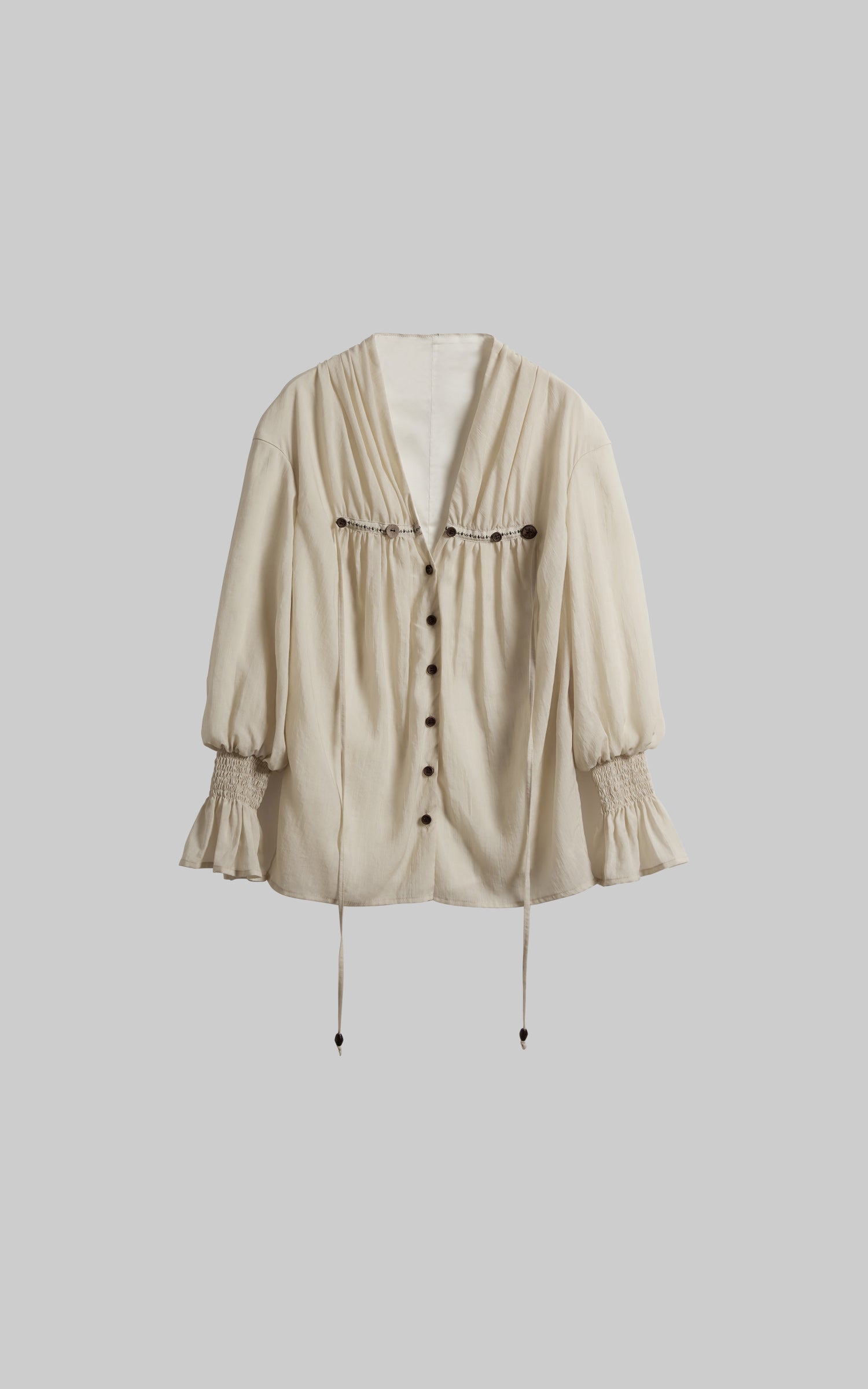 INDULGE Relaxed Pleated Shirt Jacket