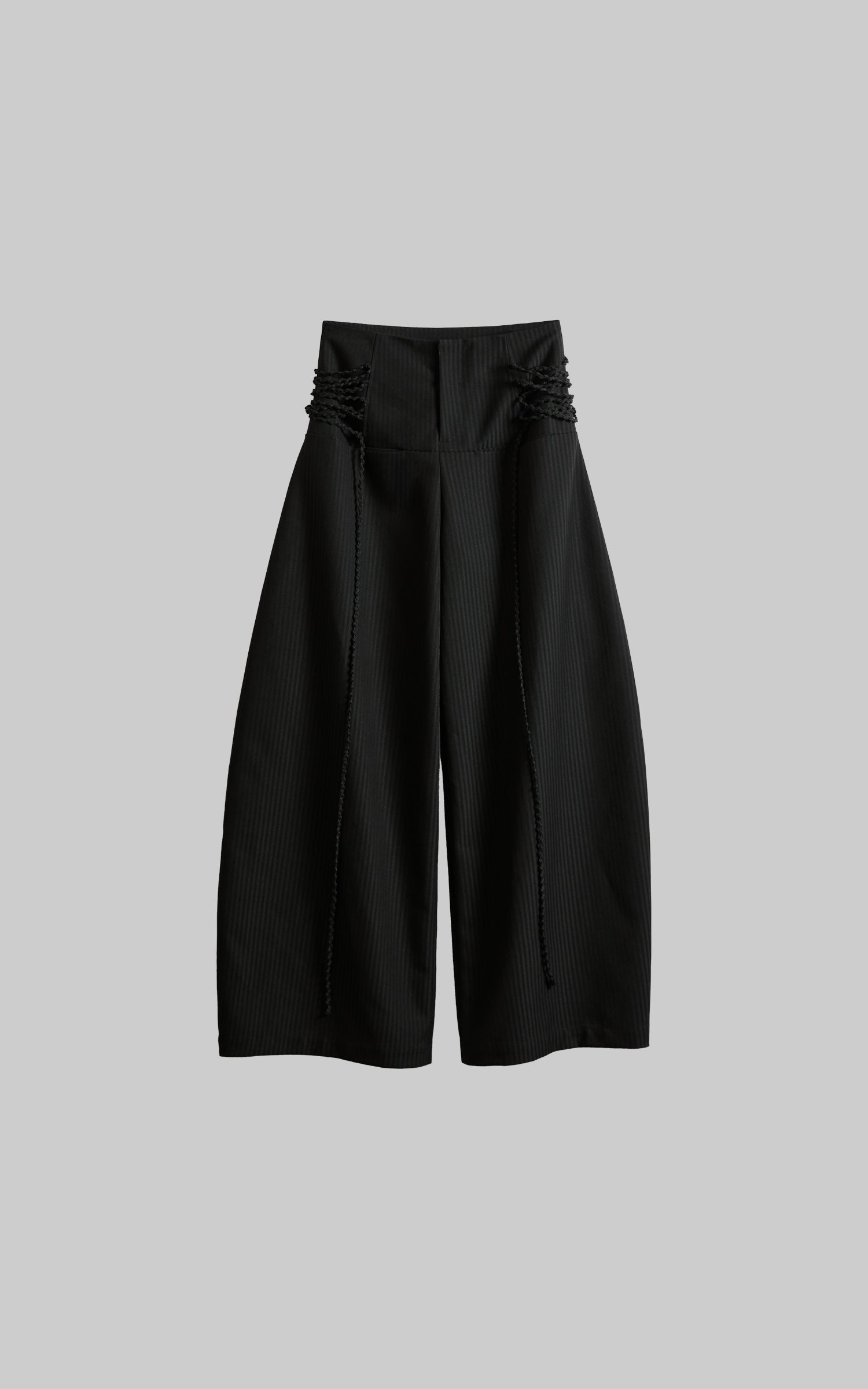 INDULGE Wide Leg Trousers with Braided Detail
