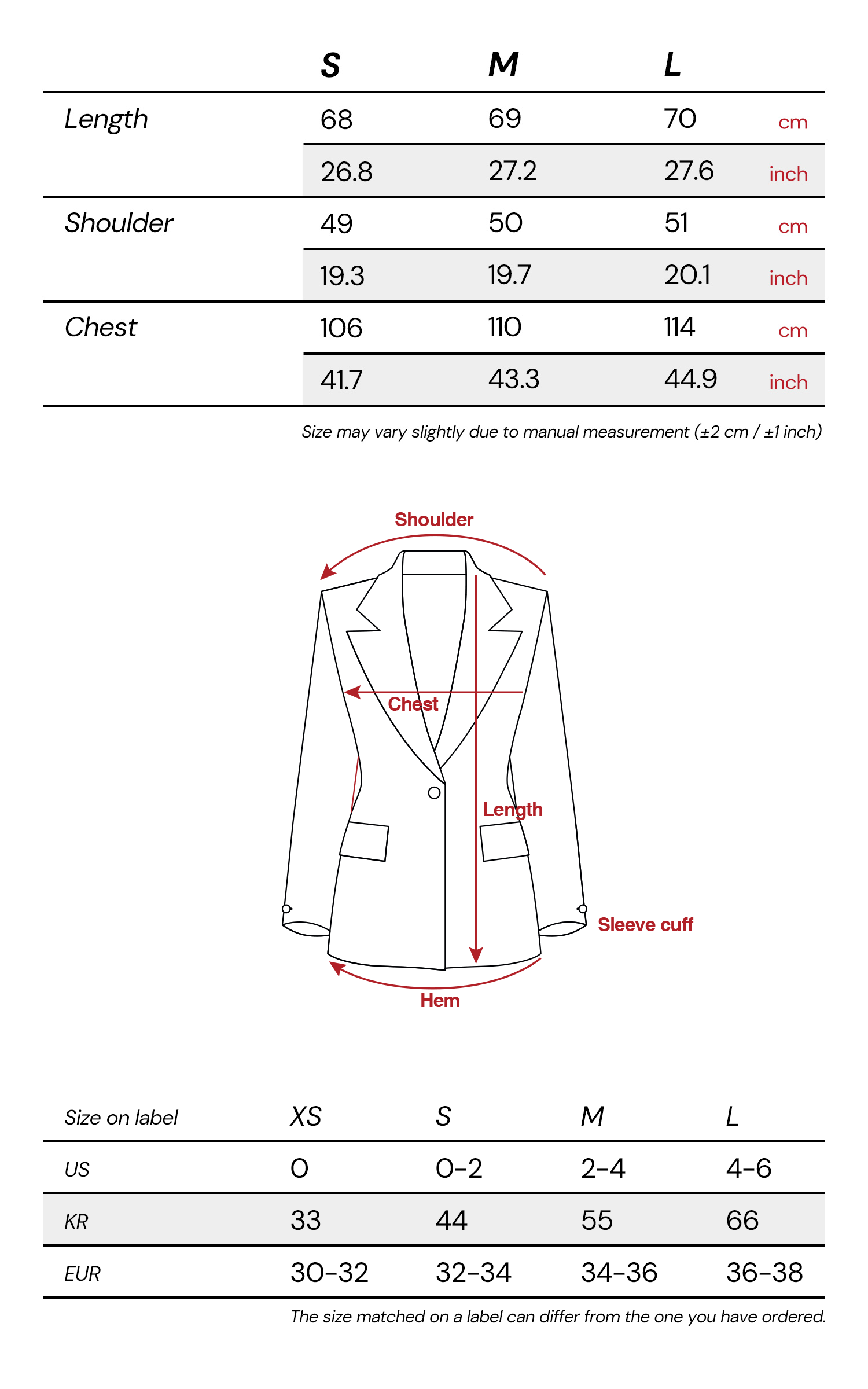 INDULGE Asymmetric Dyed Tailored Jacket