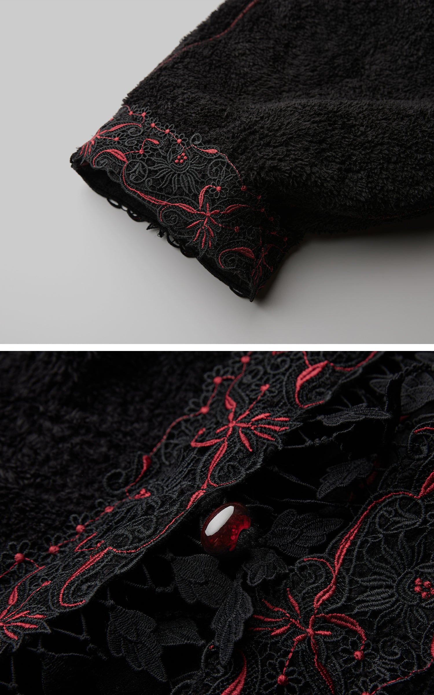 INDULGE Embroidered Hooded Cloak Jacket