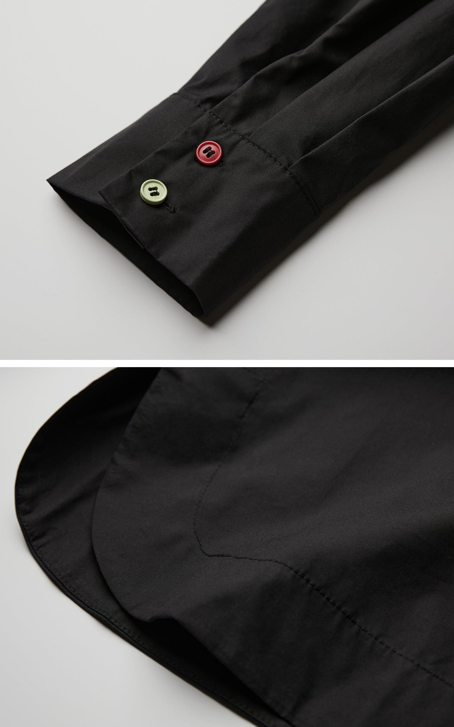 INDULGE Deformed Button Structured Shirt