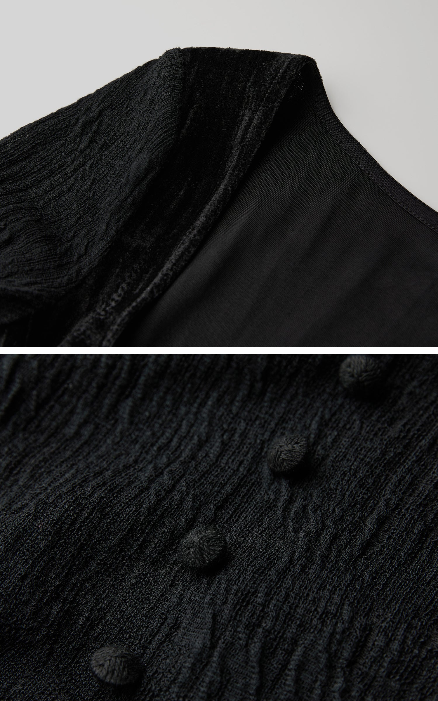 INDULGE Wool Velvet Long Dress with Corset Waist