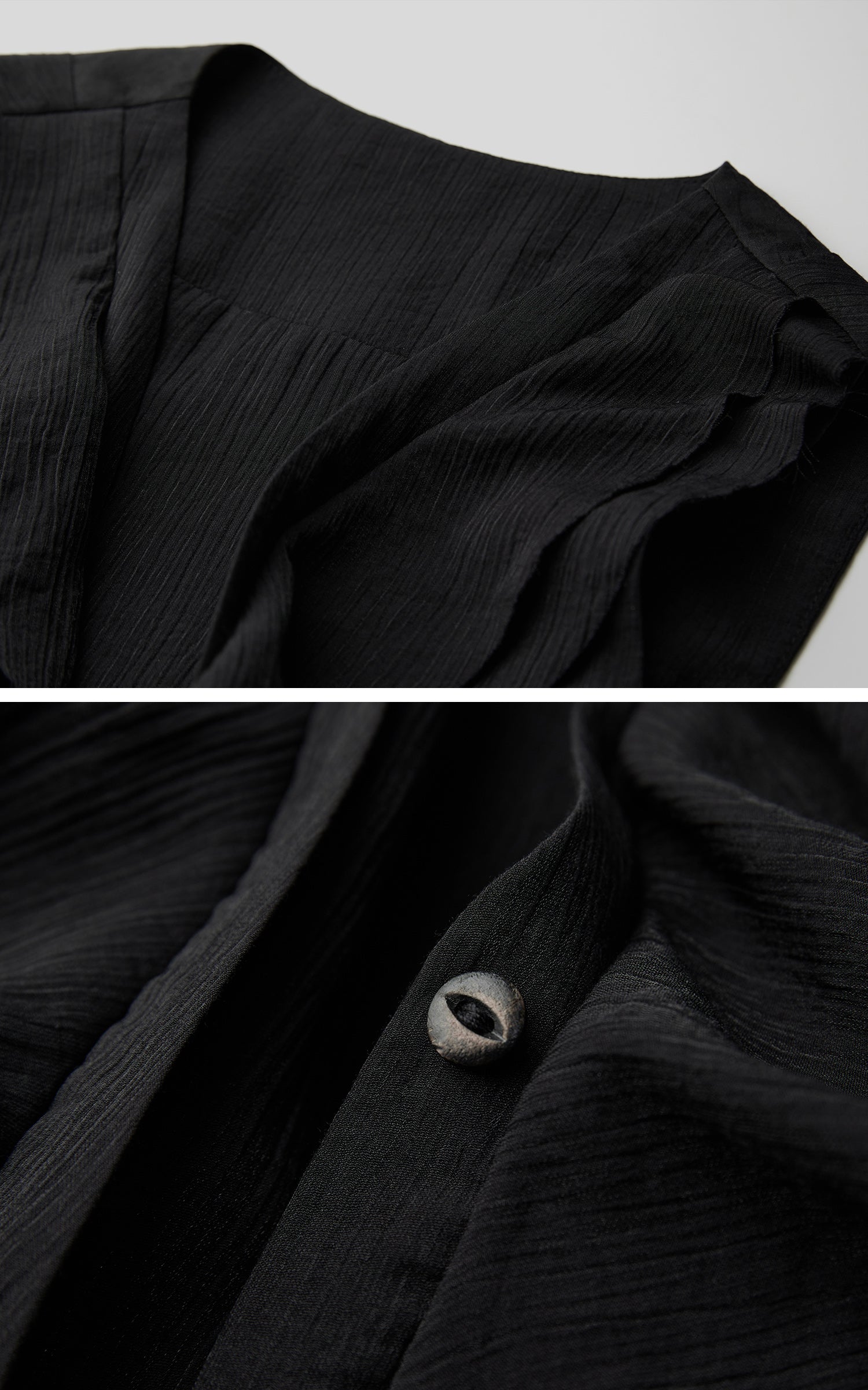 INDULGE Ruffled Tie Deconstructed Vest