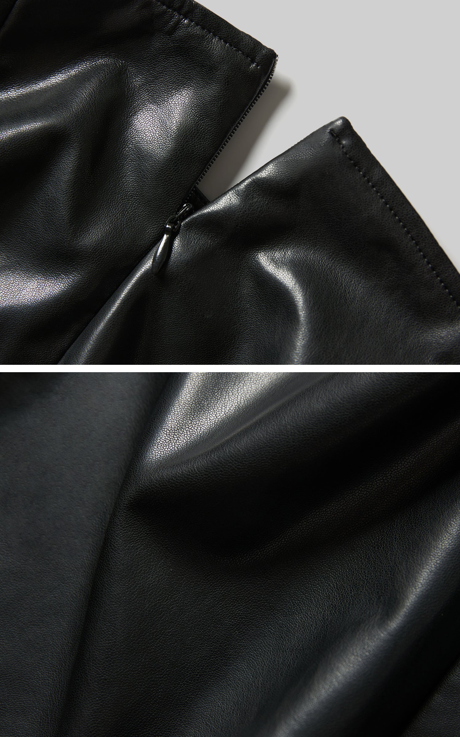 INDULGE Paneled Faux Leather Maxi Skirt with Stud Detail