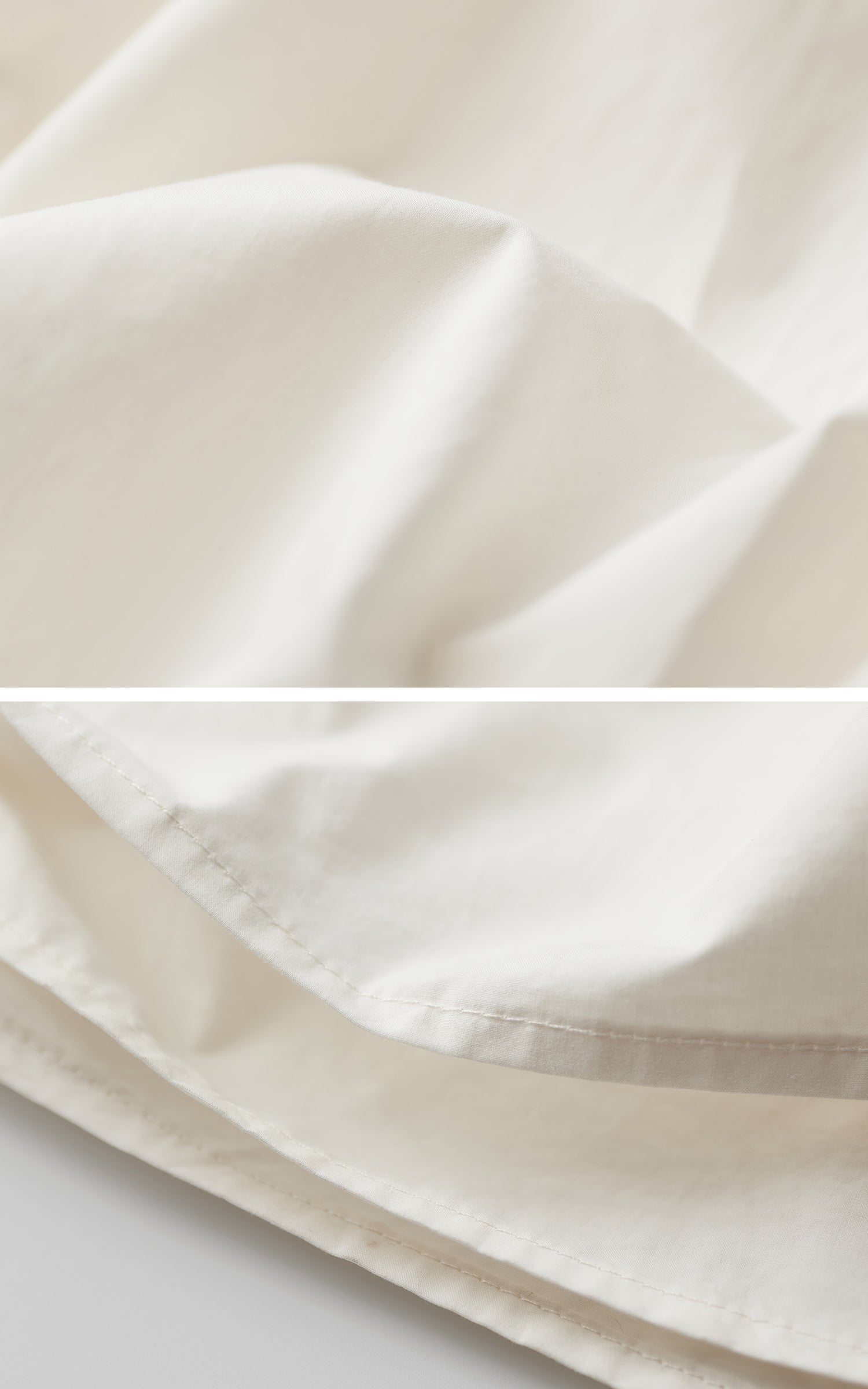 INDULGE Layered Cotton Skirt with Asymmetric Draped Hem