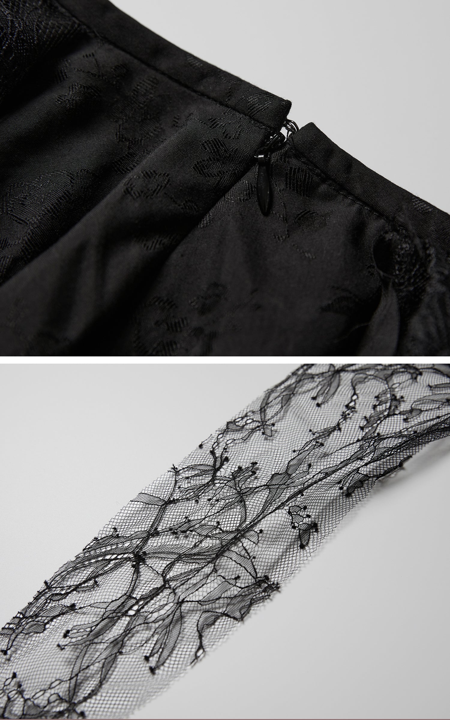 INDULGE Layered Asymmetric Jacquard Skirt