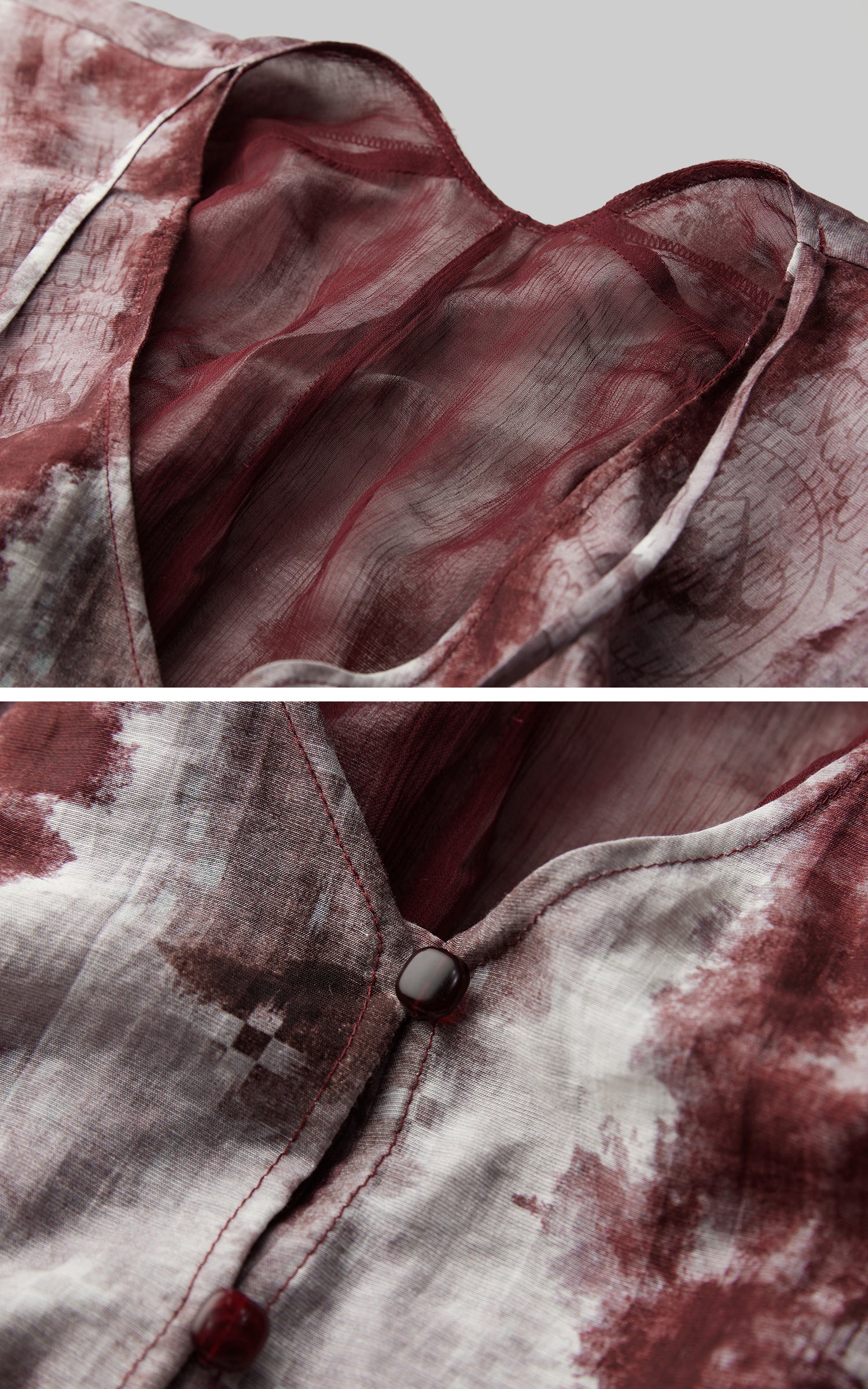 INDULGE Tie Dye Flowing Sheer Cardigan