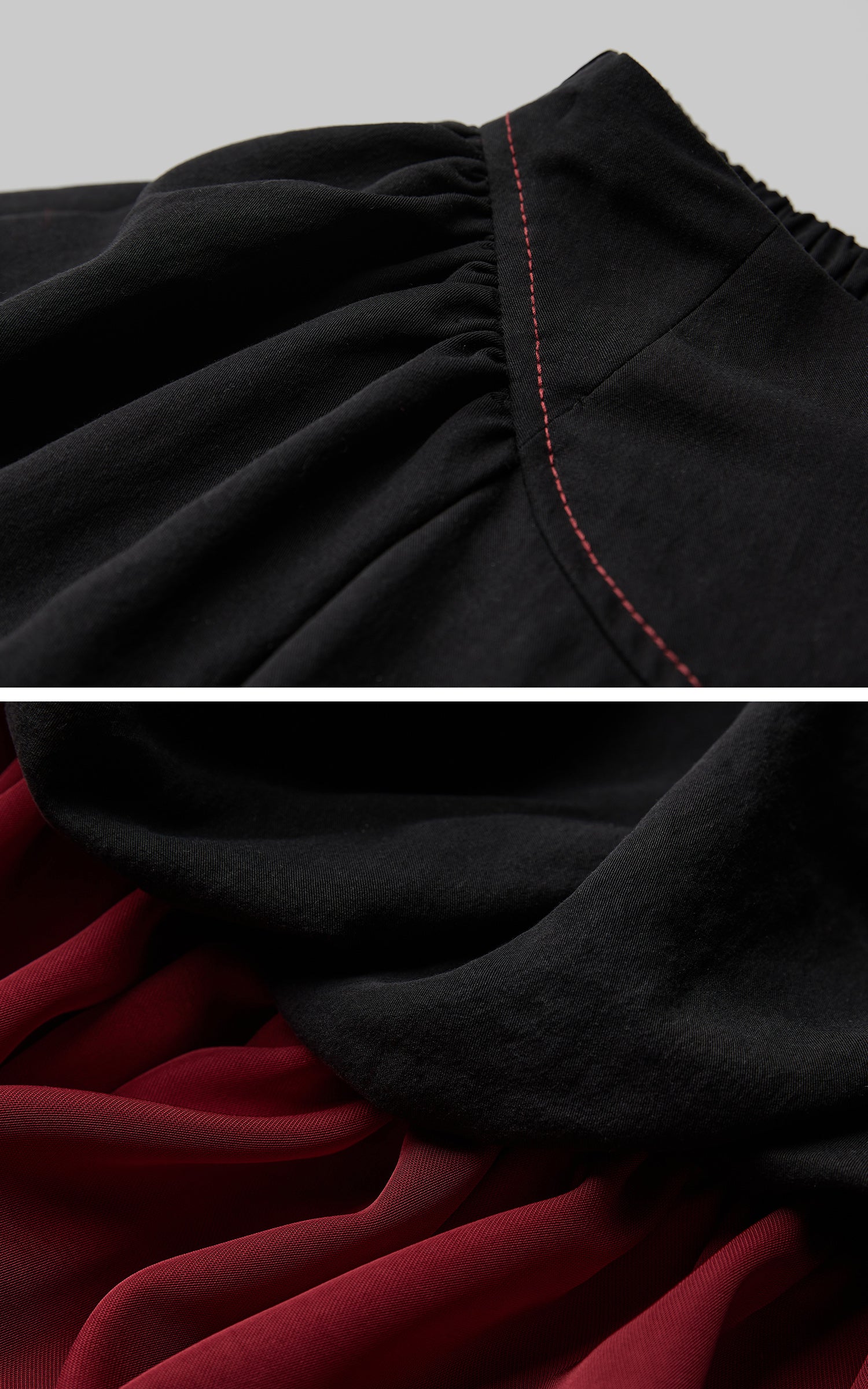 INDULGE Dual Layer Sculptural Bubble Hem Skirt