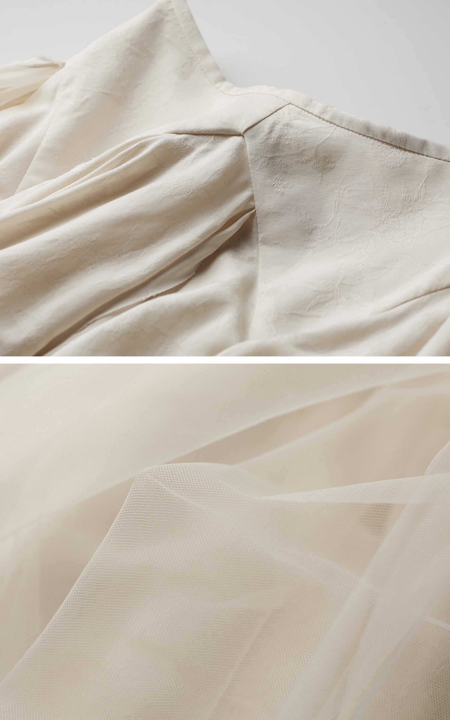 INDULGE Deconstructed Draped Jacquard Midi Skirt with Tulle Layering