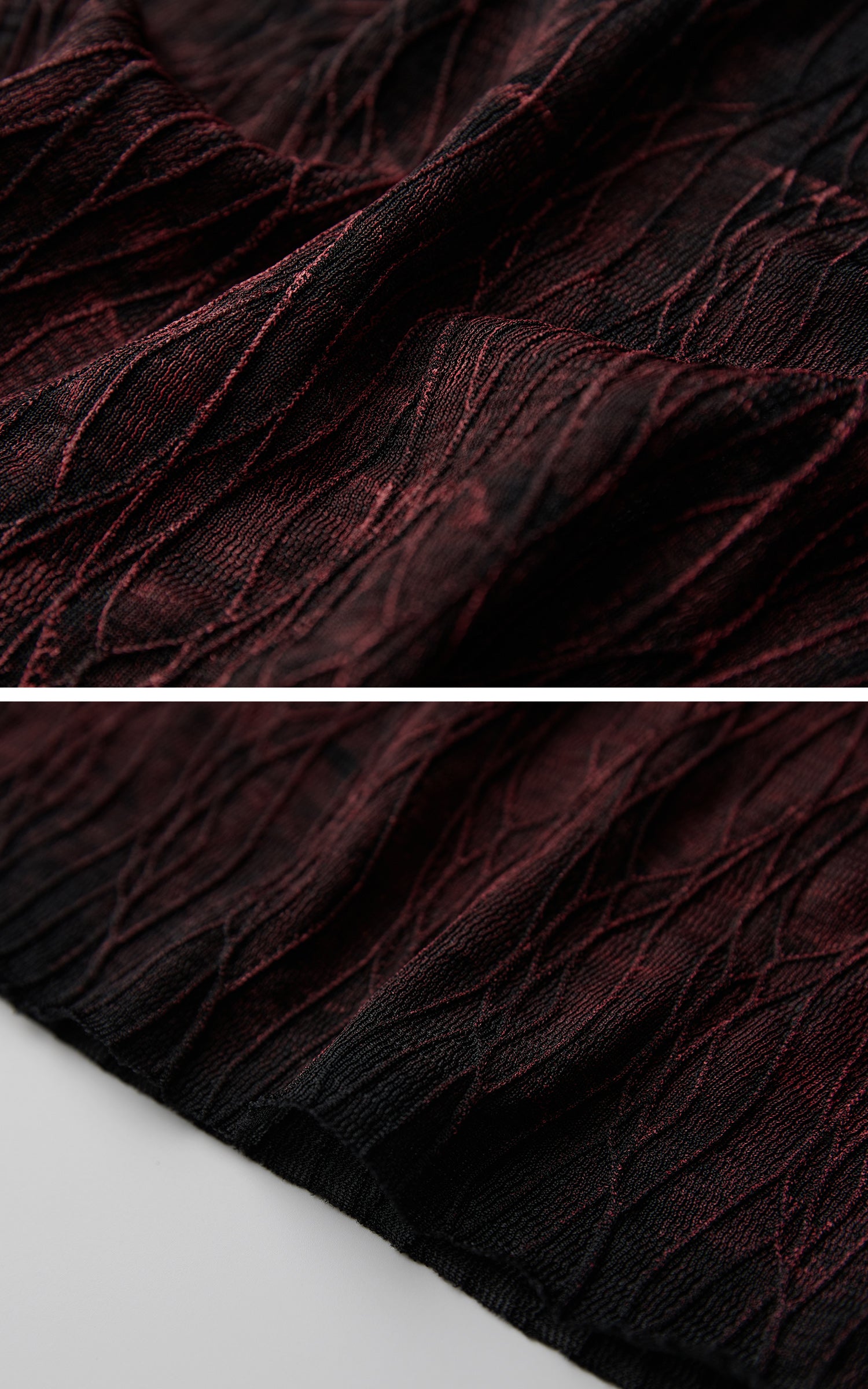 INDULGE Sheer Textured Long Sleeve T-Shirt