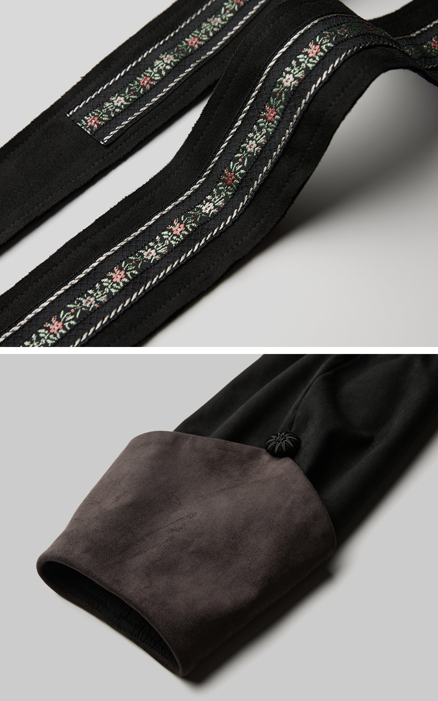 INDULGE Embroidered Strap Detail Jacket