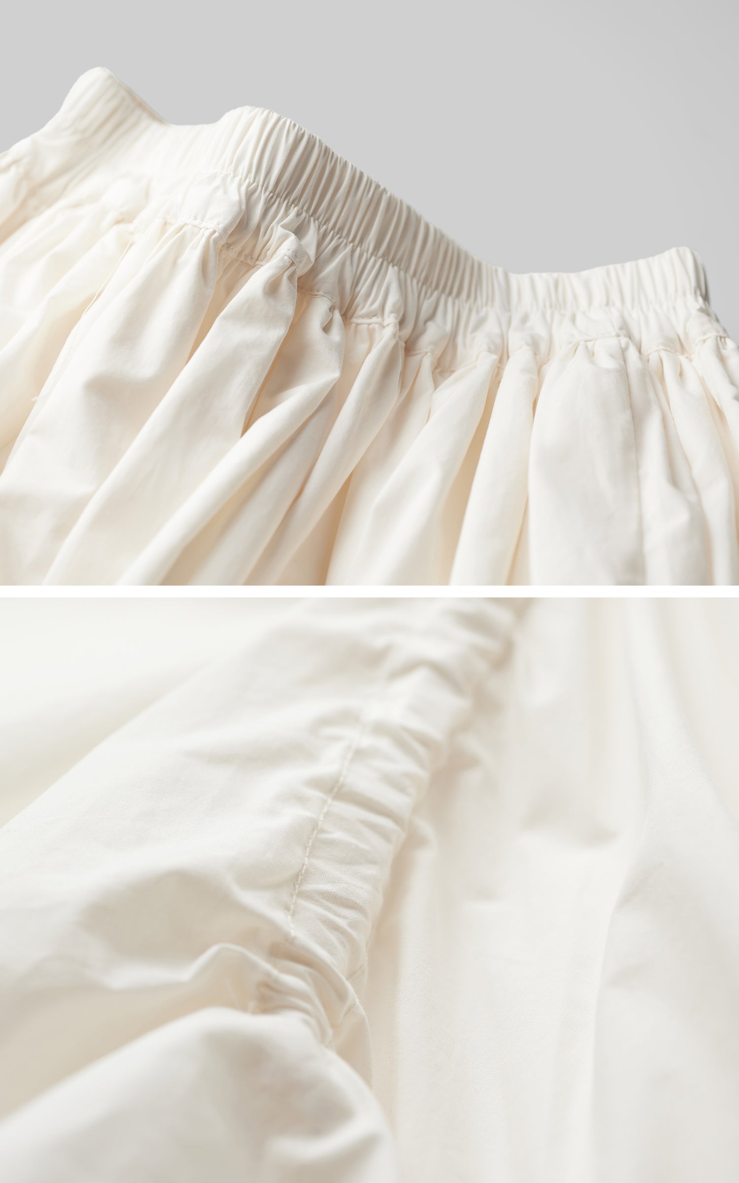 INDULGE Layered Cotton Skirt with Asymmetric Draped Hem