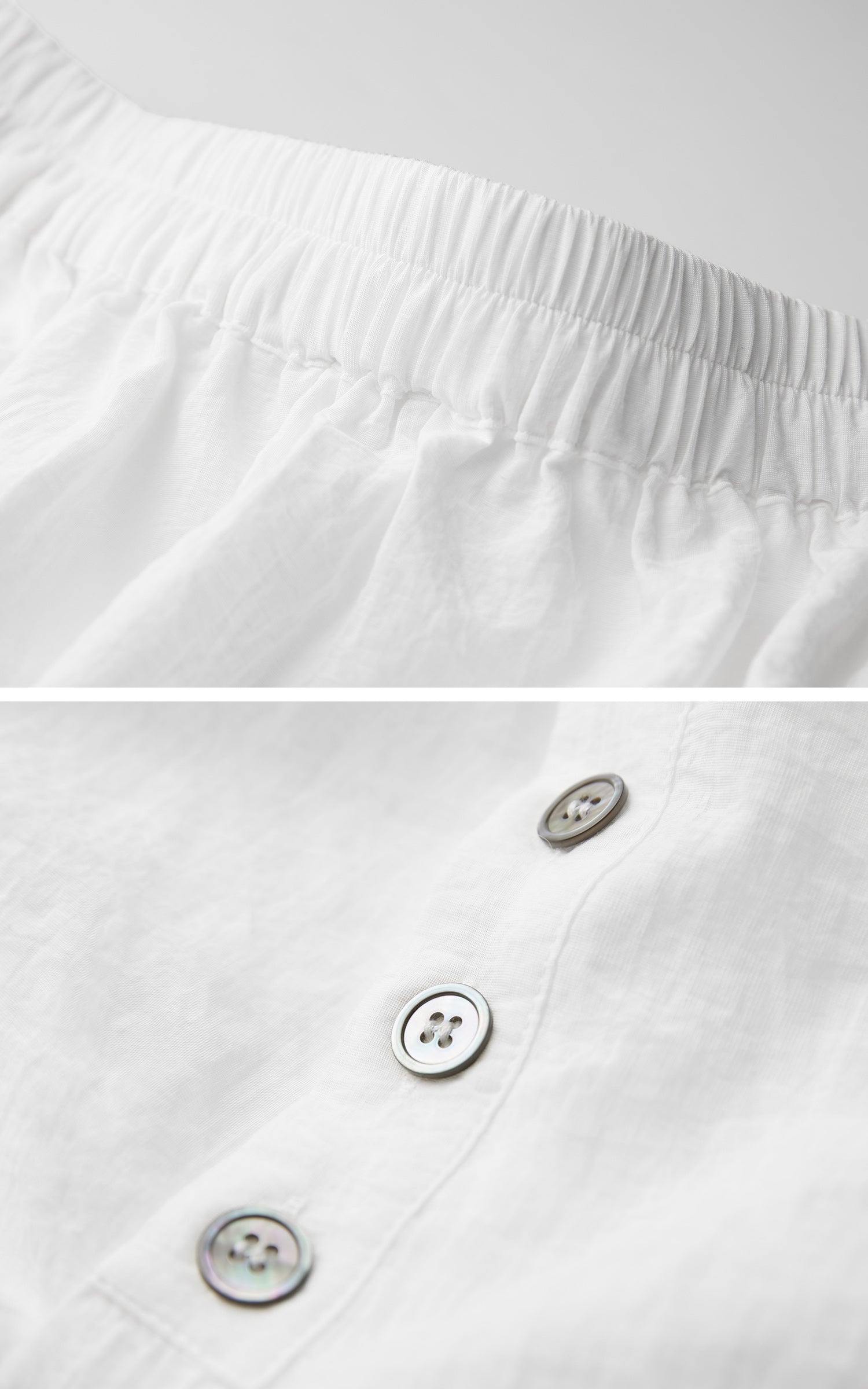 INDULGE Asymmetric Draped Skirt with Side Button Detail and Textured Cotton Layers