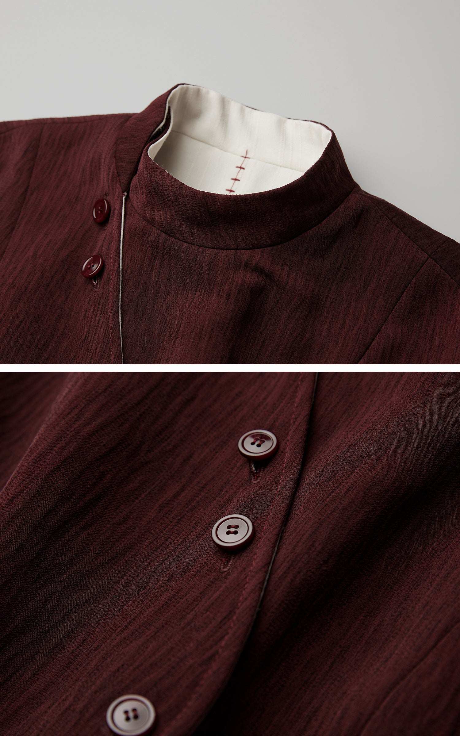 INDULGE Reversible Sculpted Jacket with Asymmetric Button Line