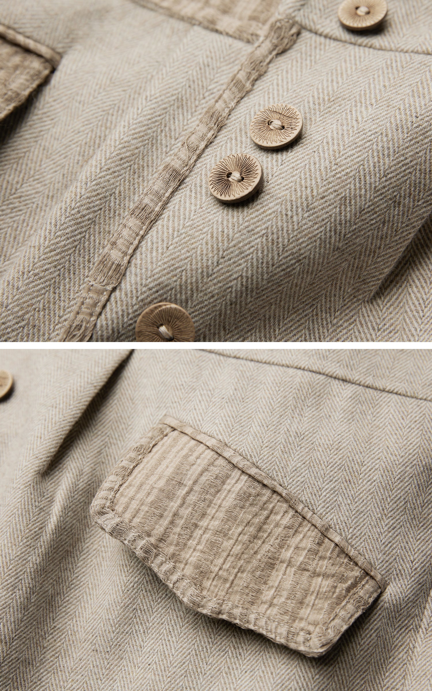 INDULGE Wool Patchwork Vest with Textured Panels