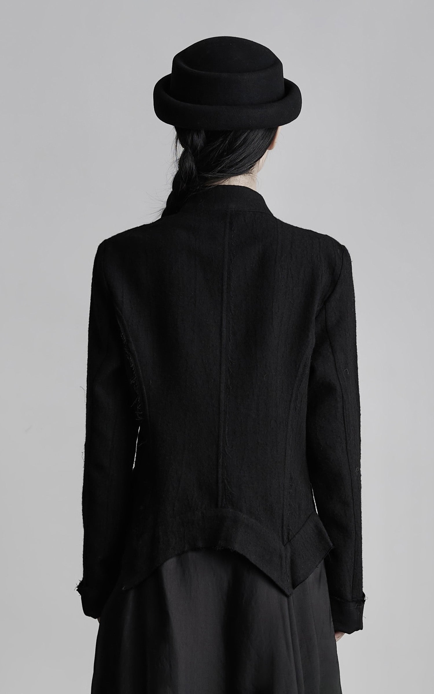 INDULGE Deconstructed Frayed Wool Top