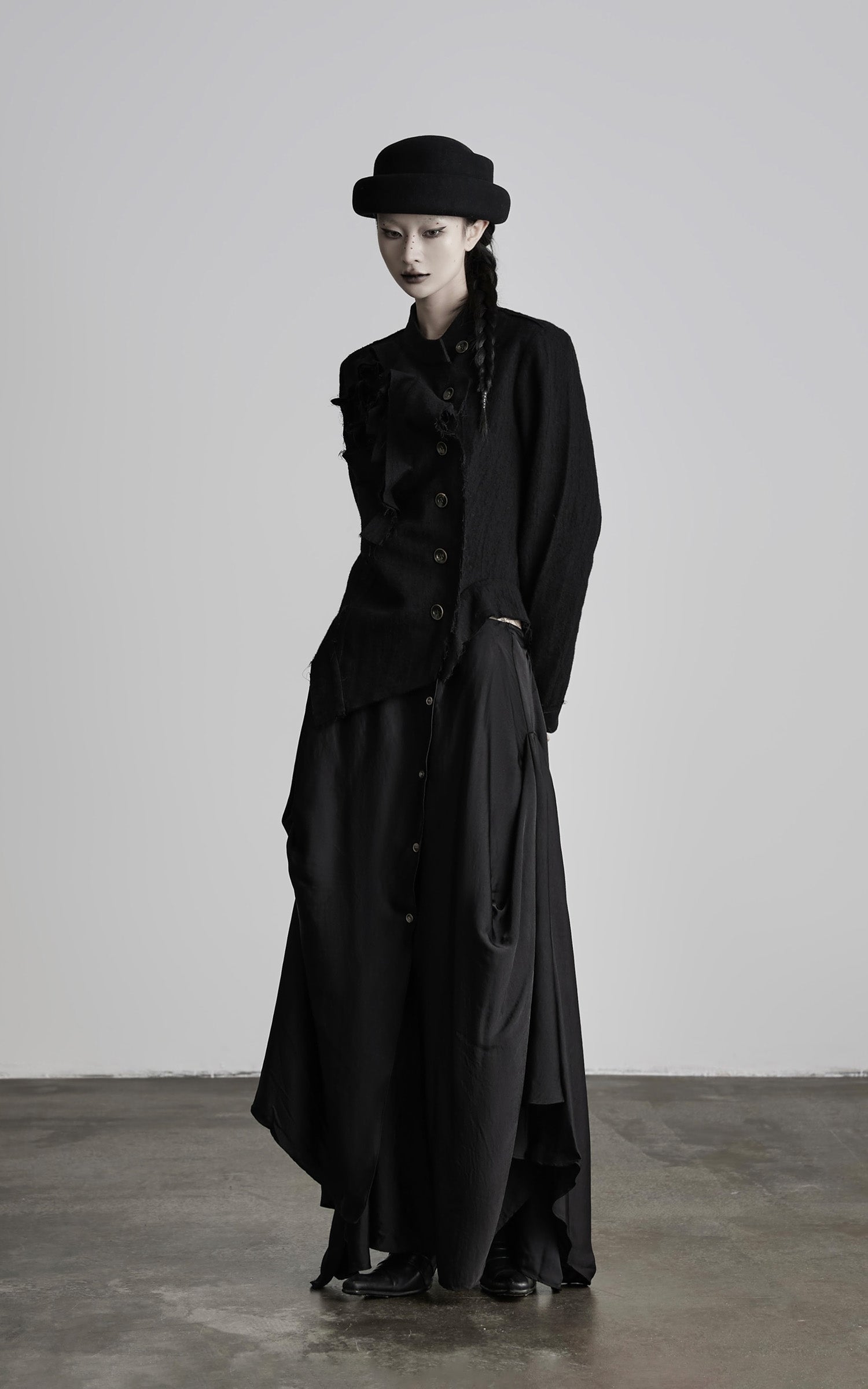 INDULGE Deconstructed Frayed Wool Top