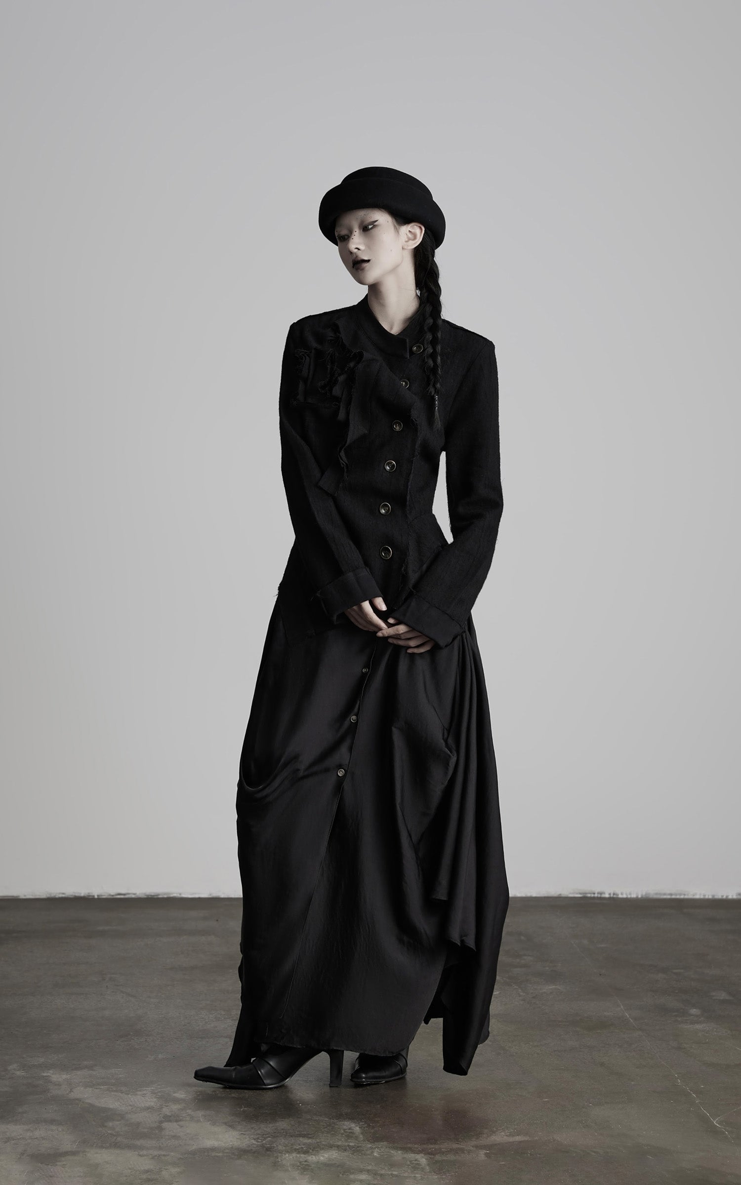 INDULGE Deconstructed Frayed Wool Top