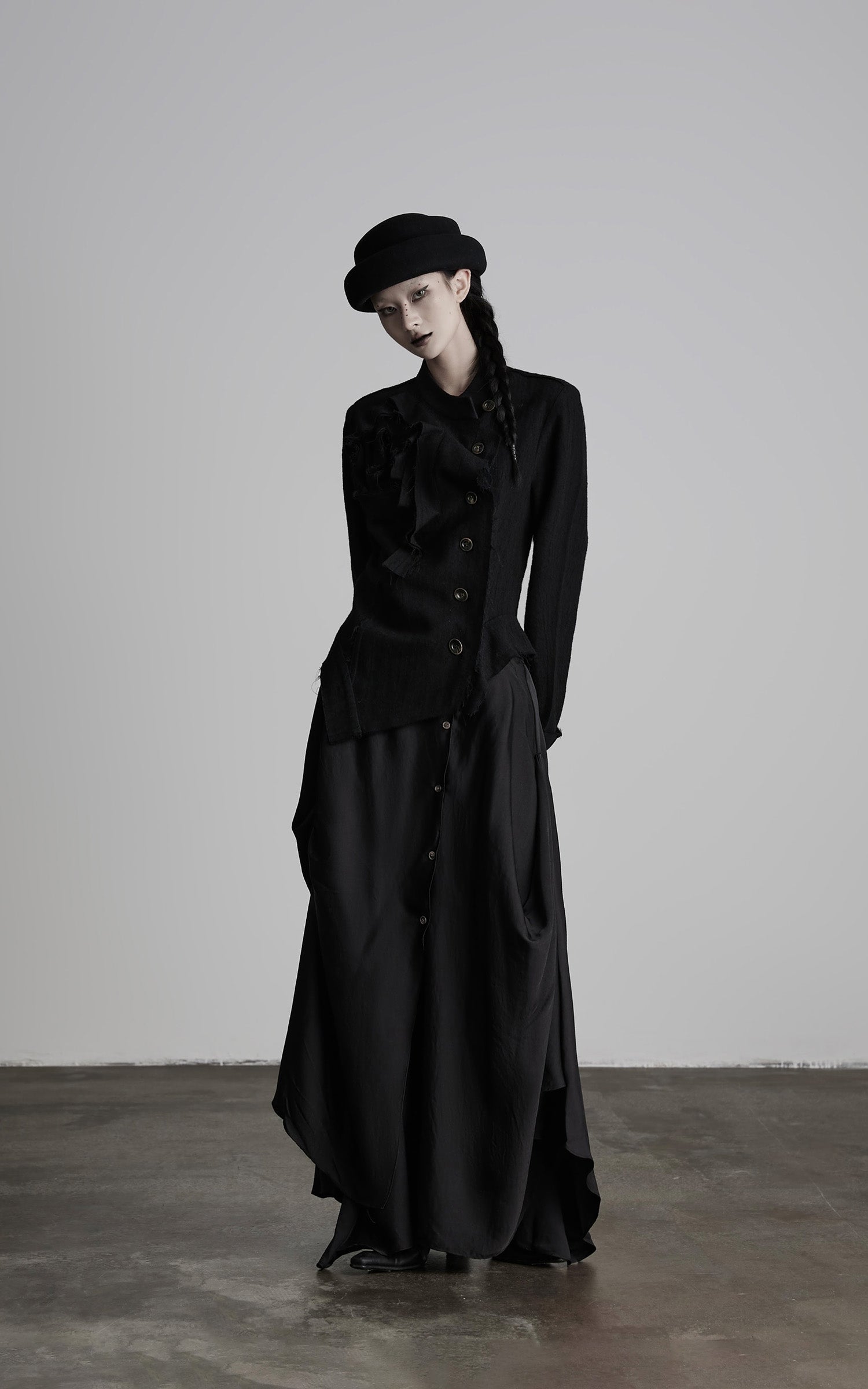 INDULGE Deconstructed Frayed Wool Top
