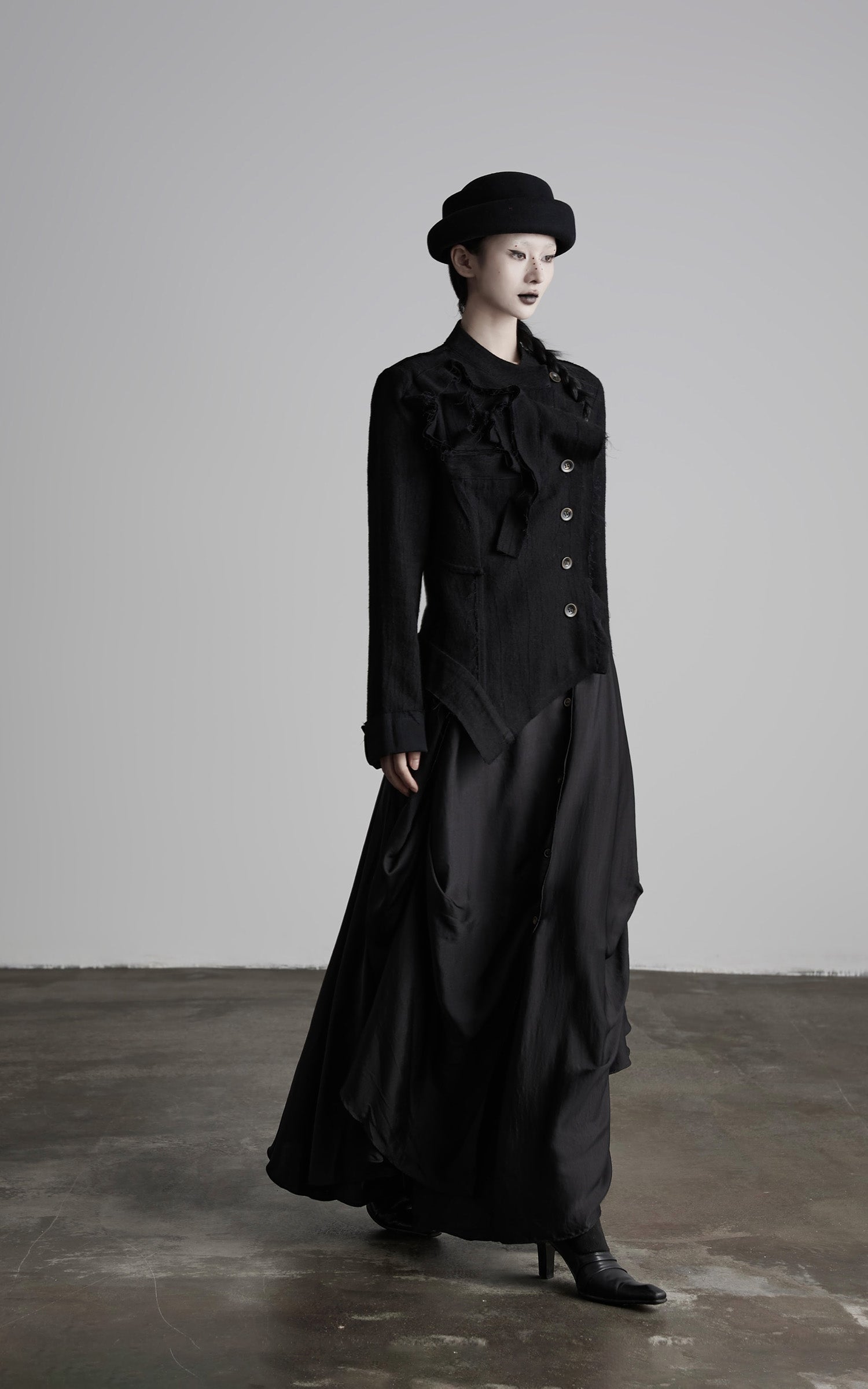 INDULGE Deconstructed Frayed Wool Top