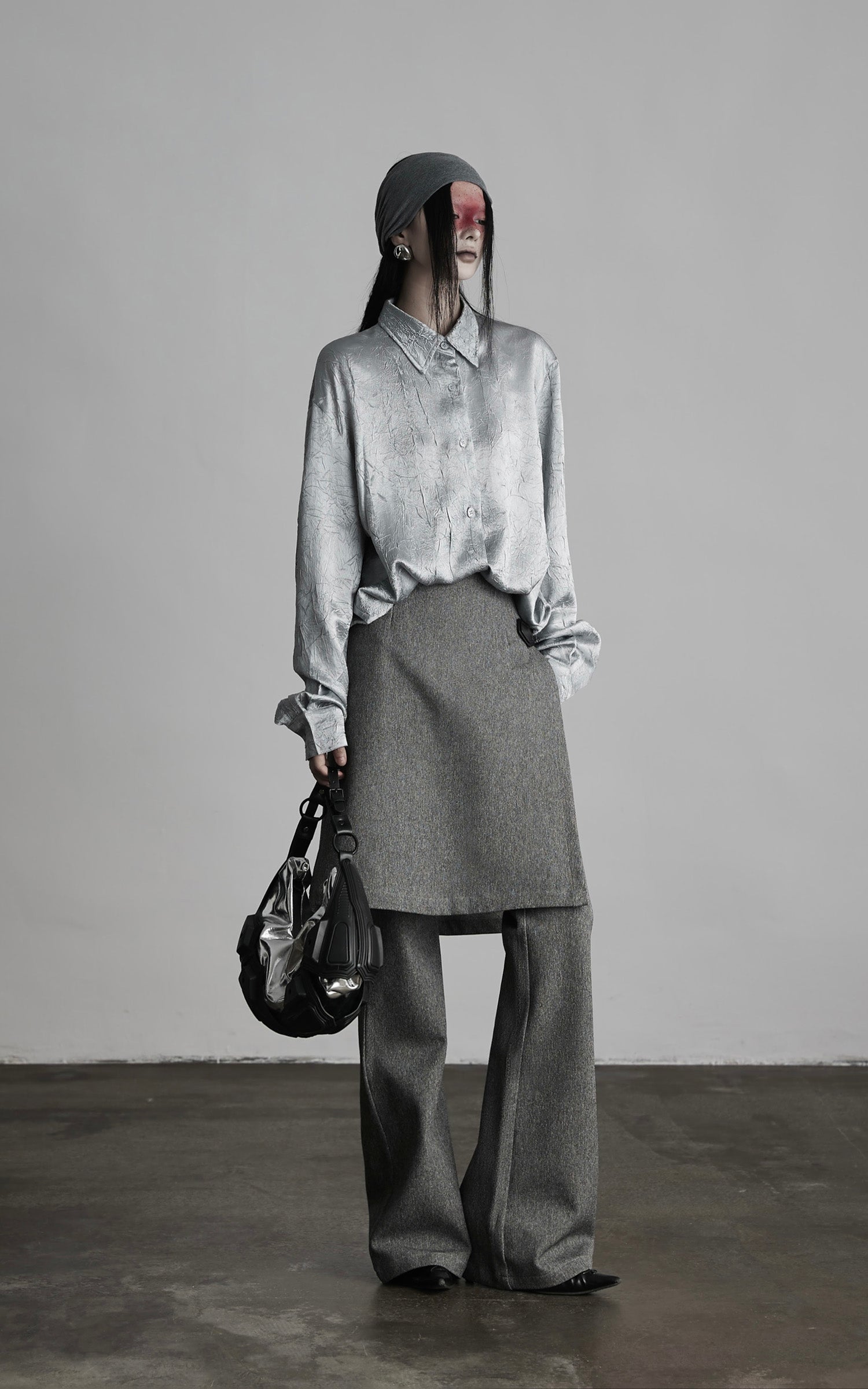 INDULGE Wrap Detail Wool Blend Trousers