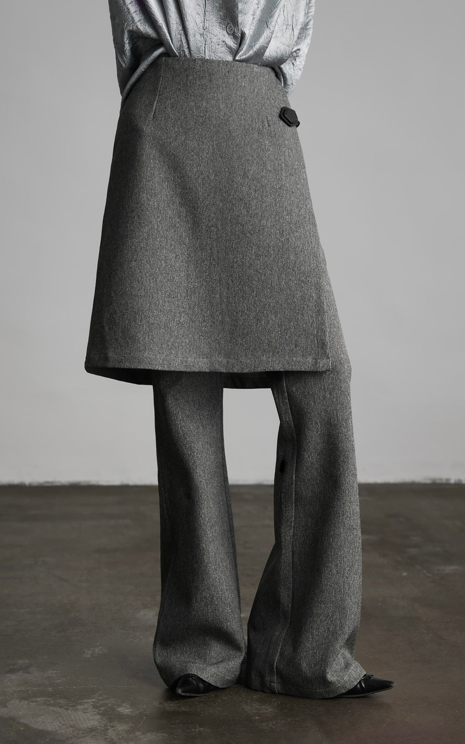 INDULGE Wrap Detail Wool Blend Trousers