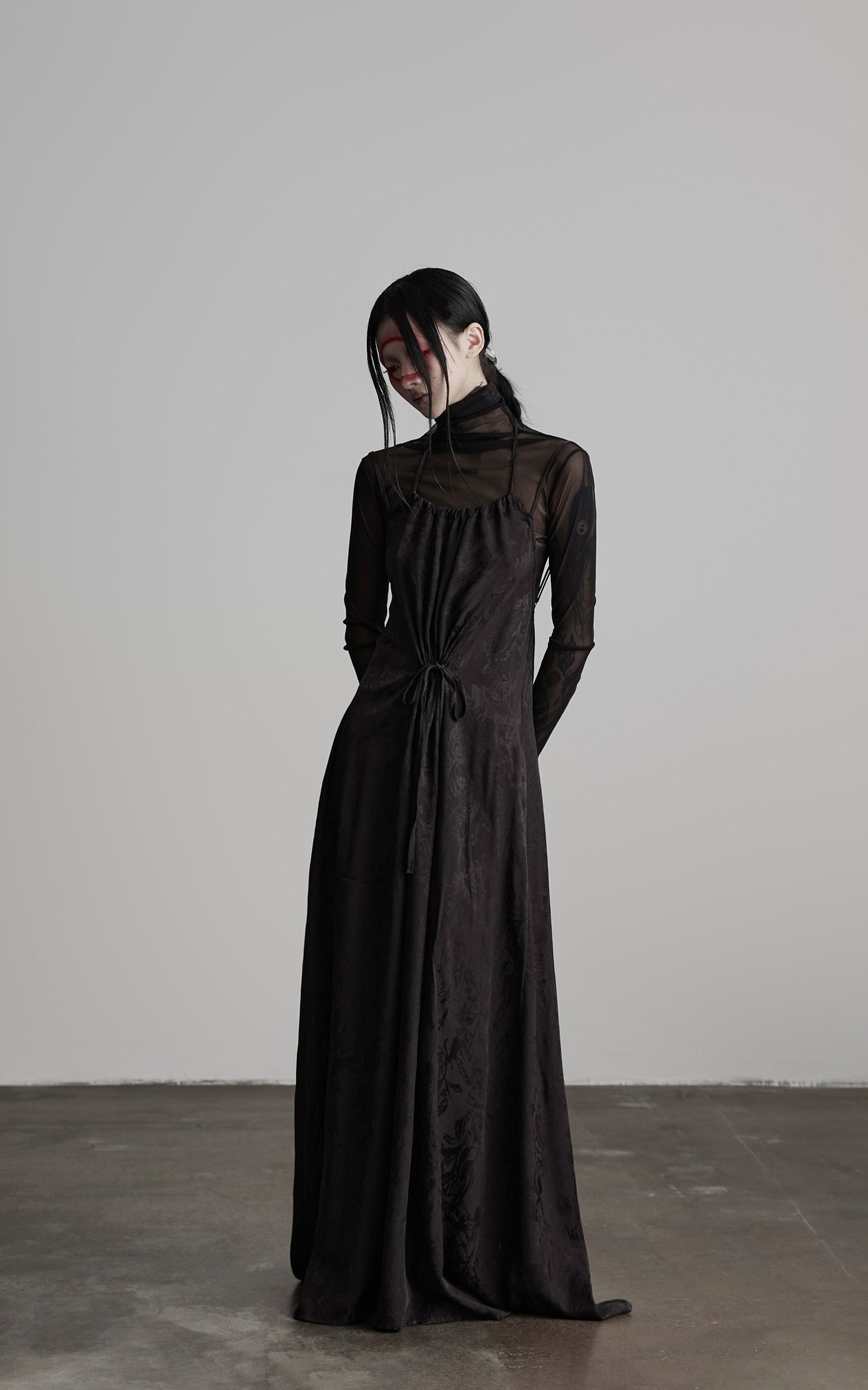 INDULGE Shadow Jacquard Maxi Dress
