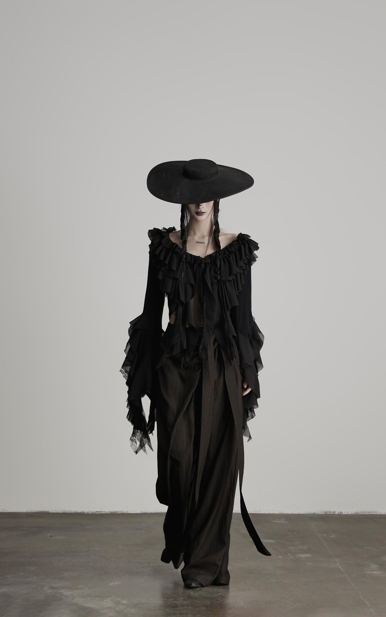 INDULGE DrapedWrap Wide-Leg Pants
