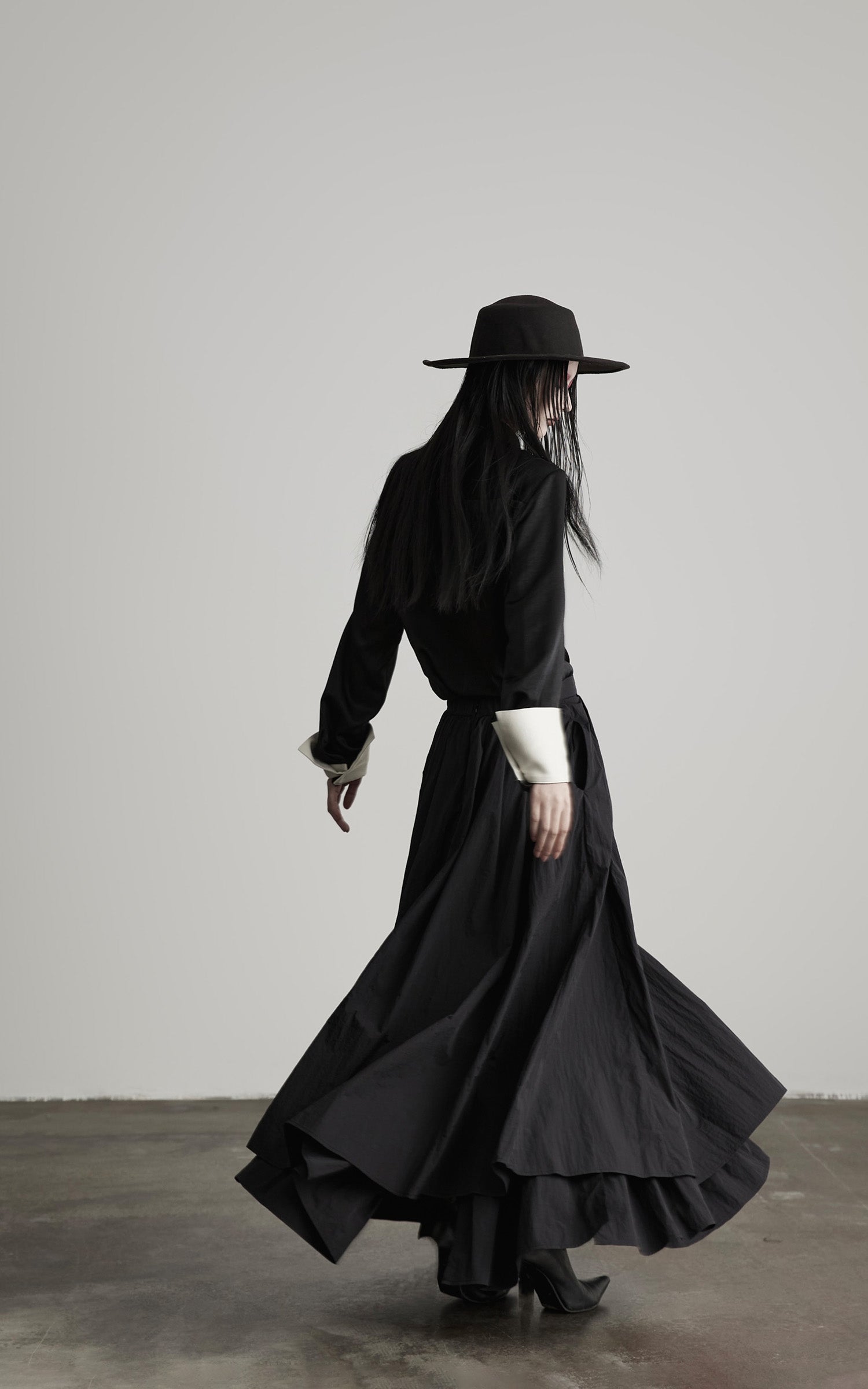 INDULGE Deconstructed Asymmetric Contrast Shirt