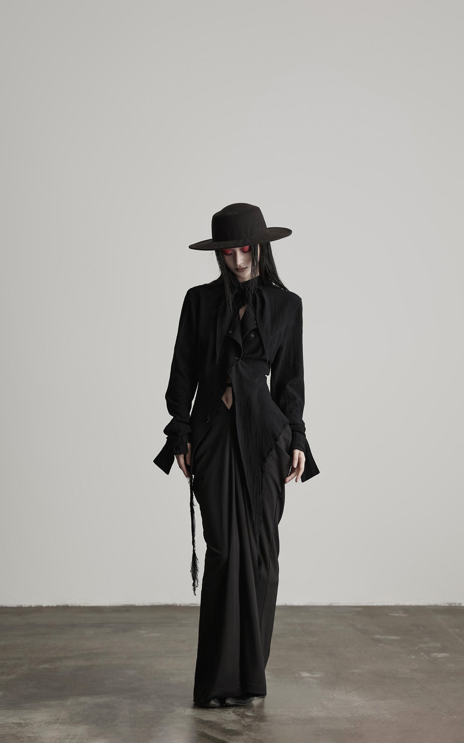 INDULGE Deconstructed Fray-Edge Sculpted Shirt