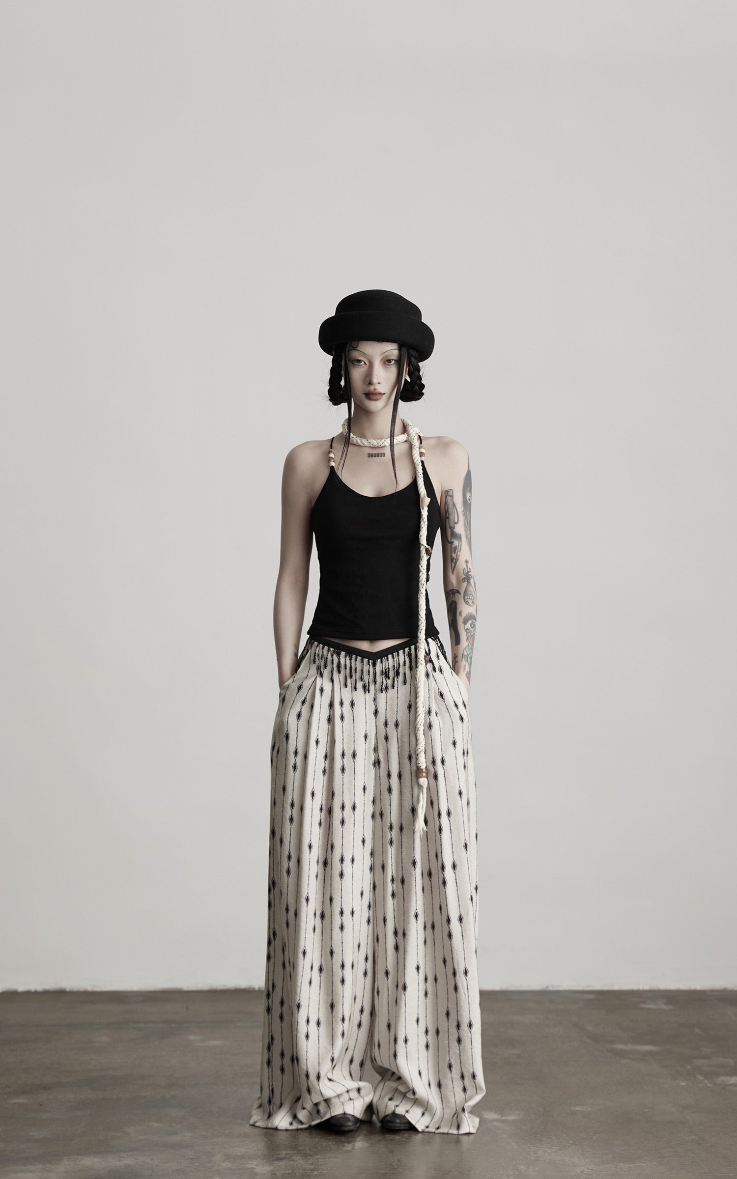 INDULGE Beaded Strap Cotton Tank
